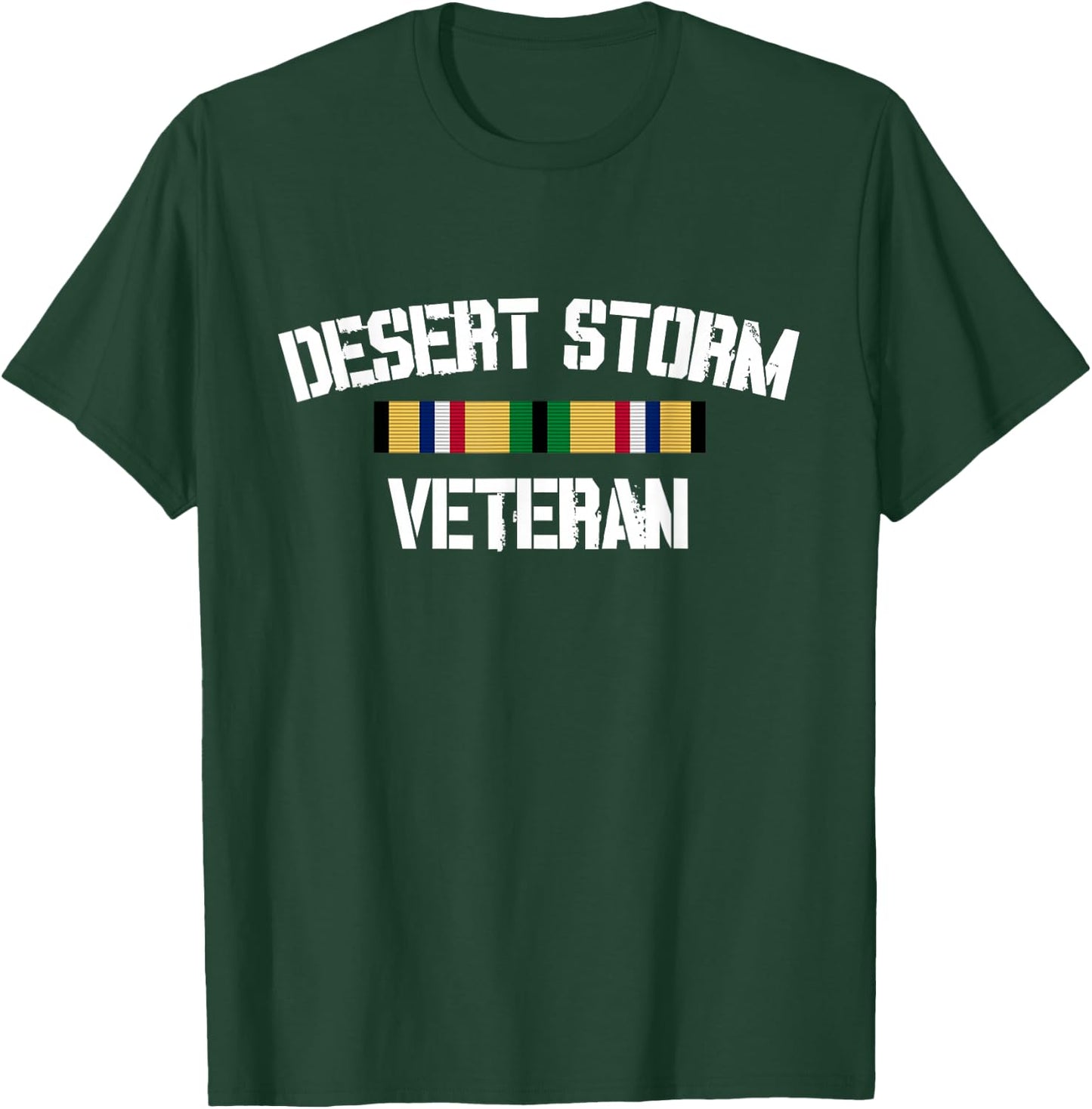 Desert Storm Veteran Pride Persian Gulf War Service Ribbon T-Shirt - T-Shirt | Forest