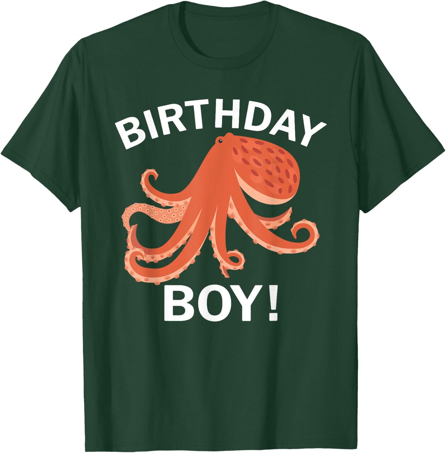 Birthday Boy Octopus T-Shirt - T-Shirt | Forest