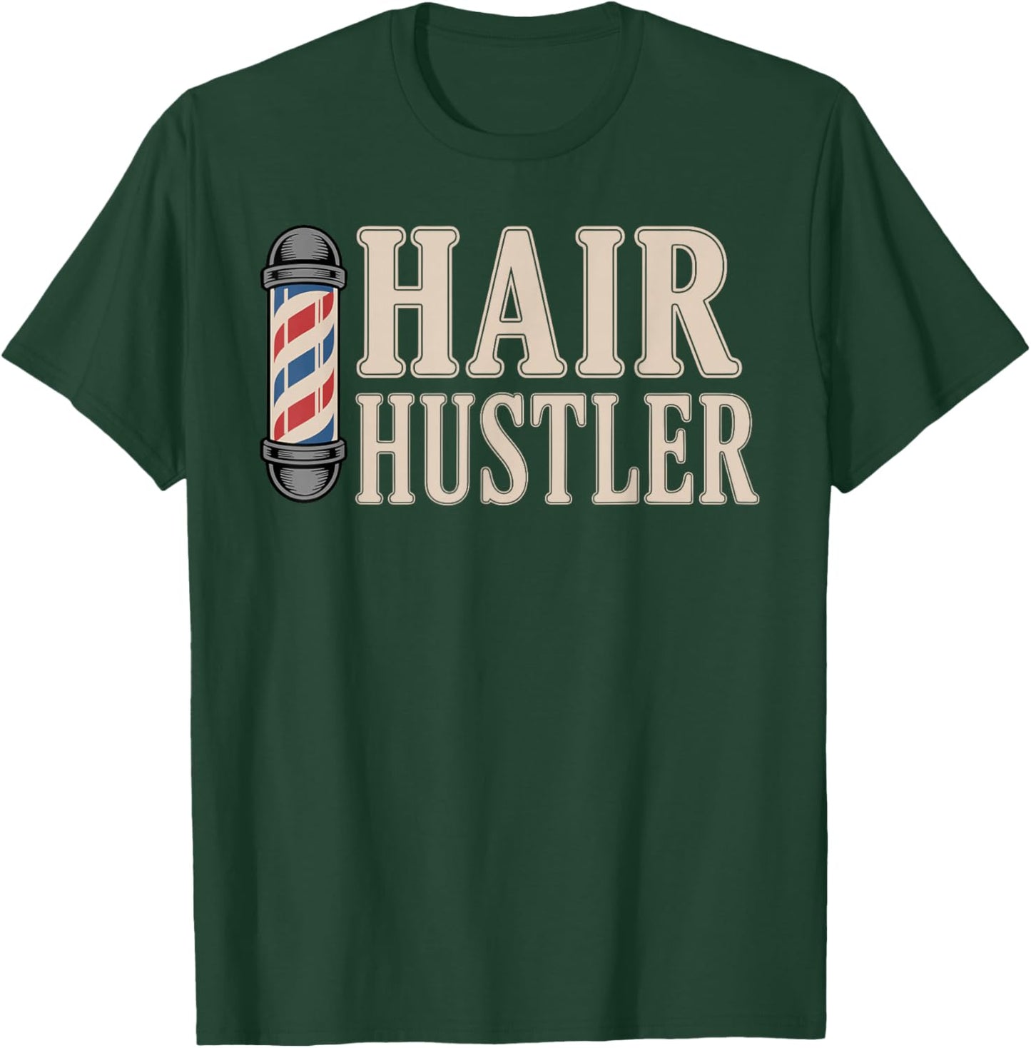 Cool Barber Art Women Barber Shop Pole Barber T-Shirt - T-Shirt | Forest