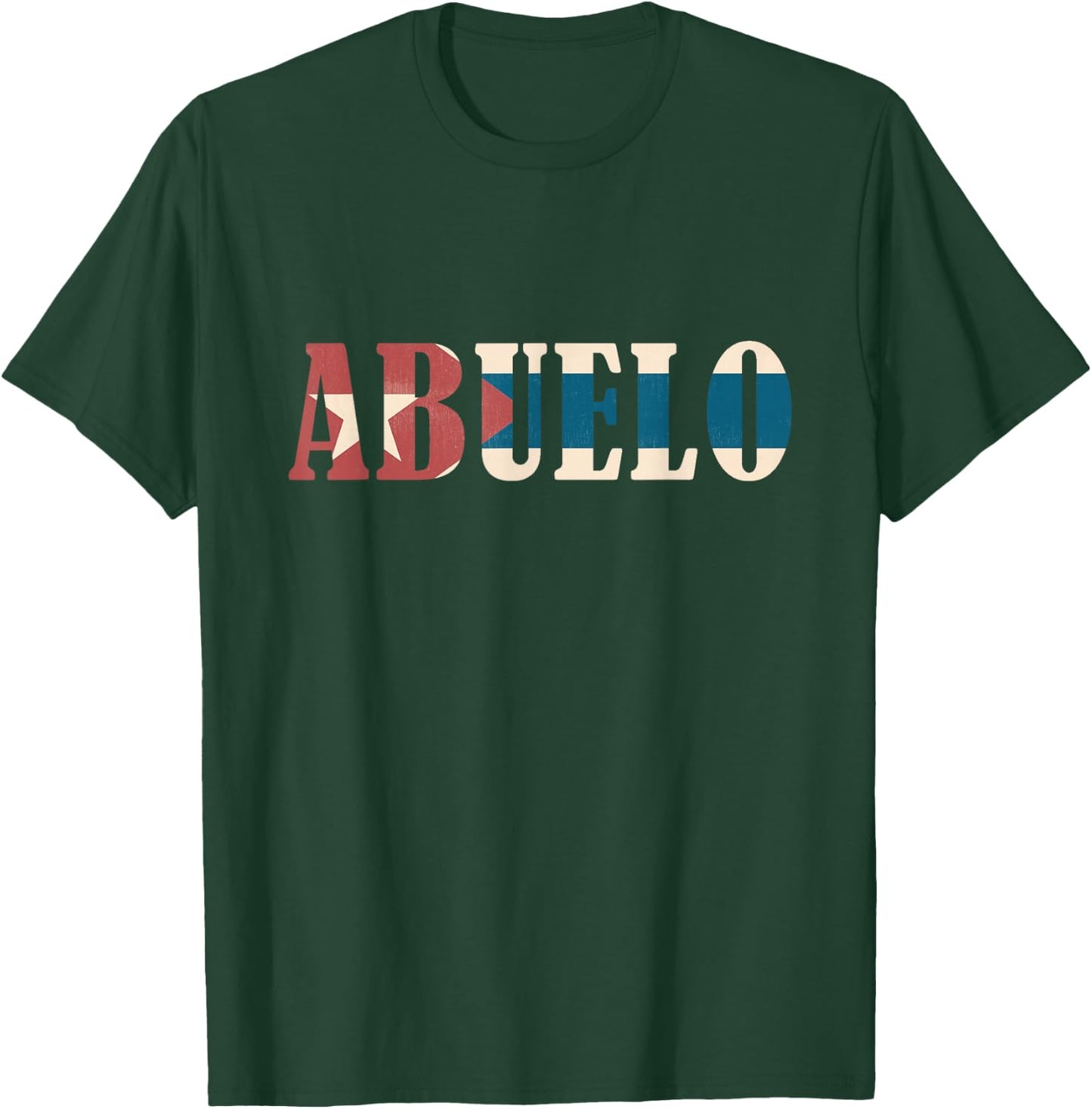 Grandfather Men's Vintage Cuban Flag - Black, Small T-Shirt - T-Shirt | Forest
