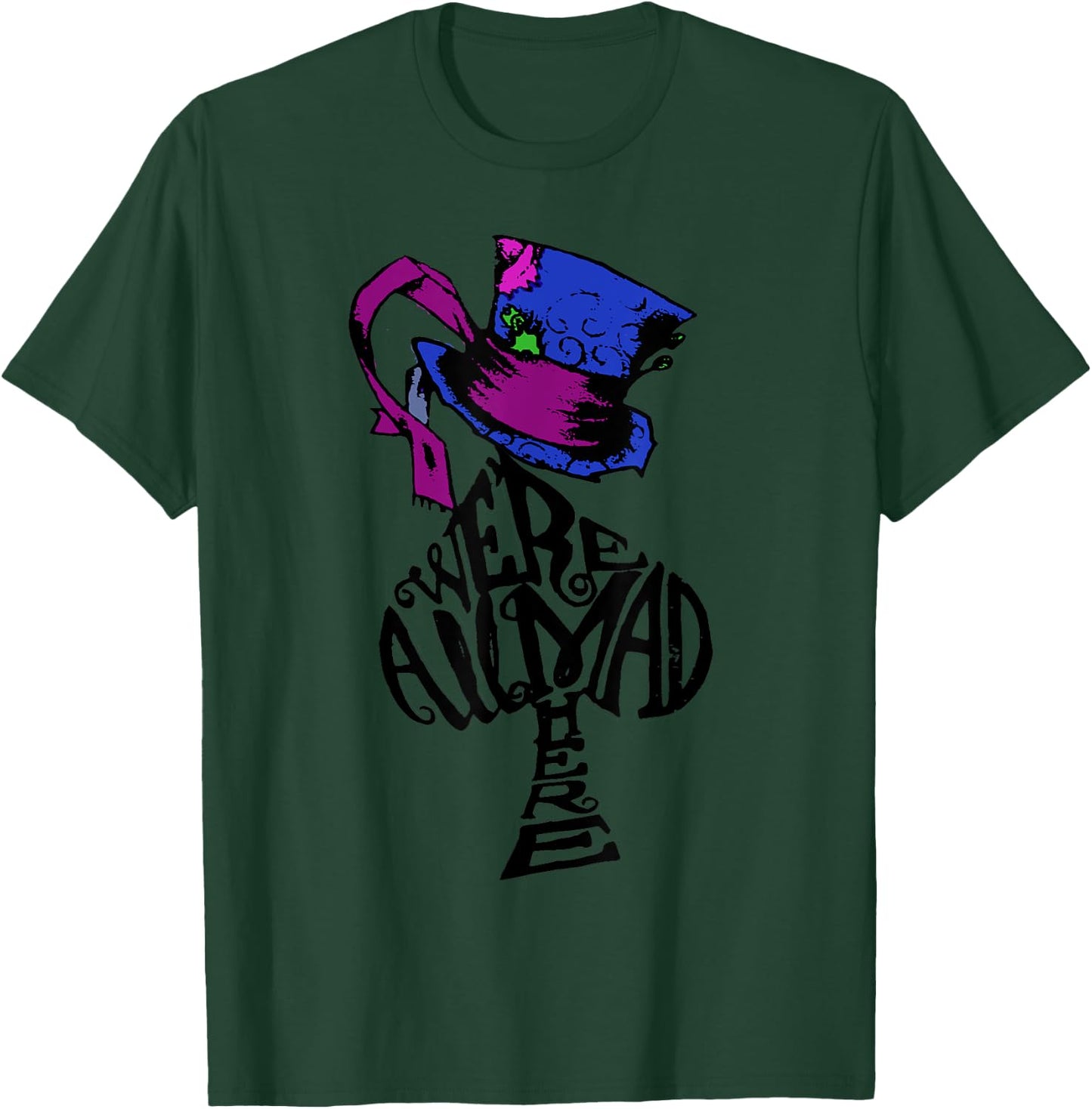 We're All Mad Here - Mad Hat & Spade T-Shirt - T-Shirt | Forest