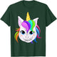 Cool Unicorn With Dental Braces Funny Horn Horse Smile Gift T-Shirt - T-Shirt | Forest