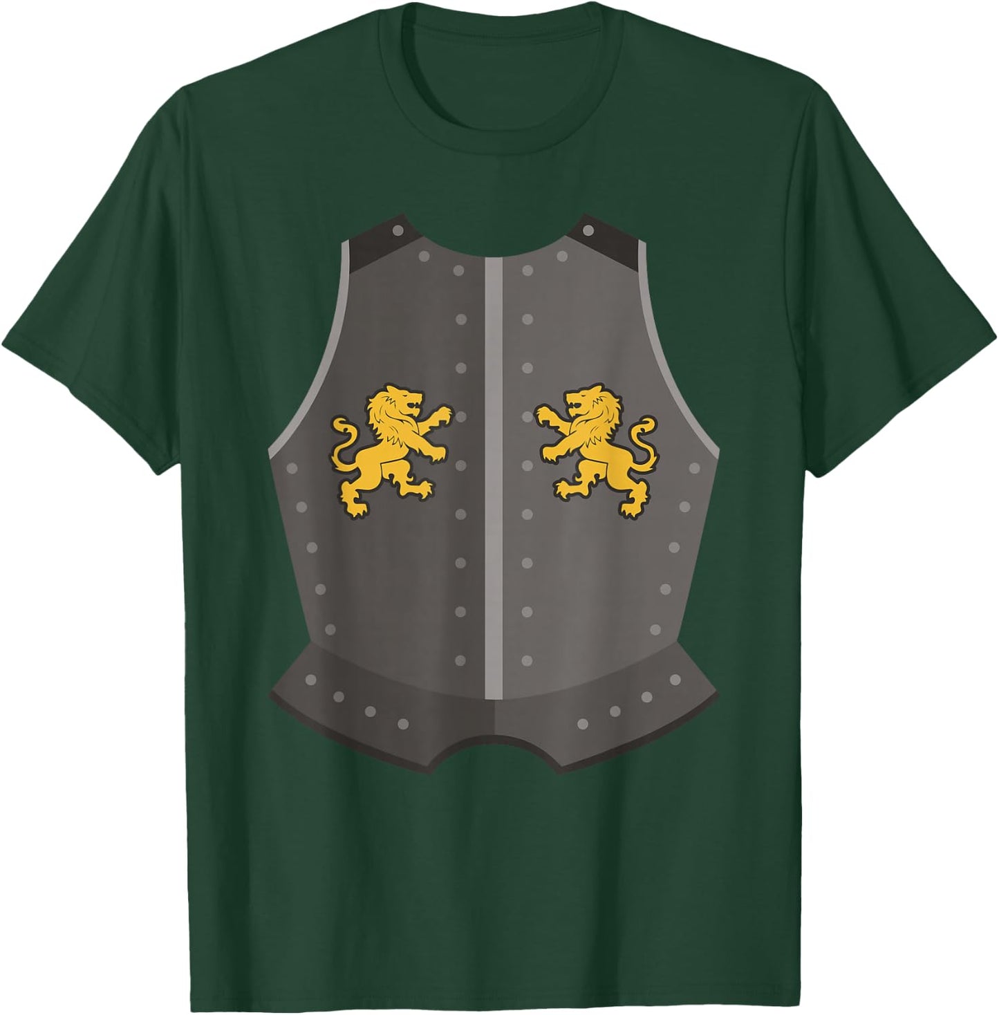 Medieval Knight Costume Funny Halloween Armor Shirt T-Shirt - T-Shirt | Forest