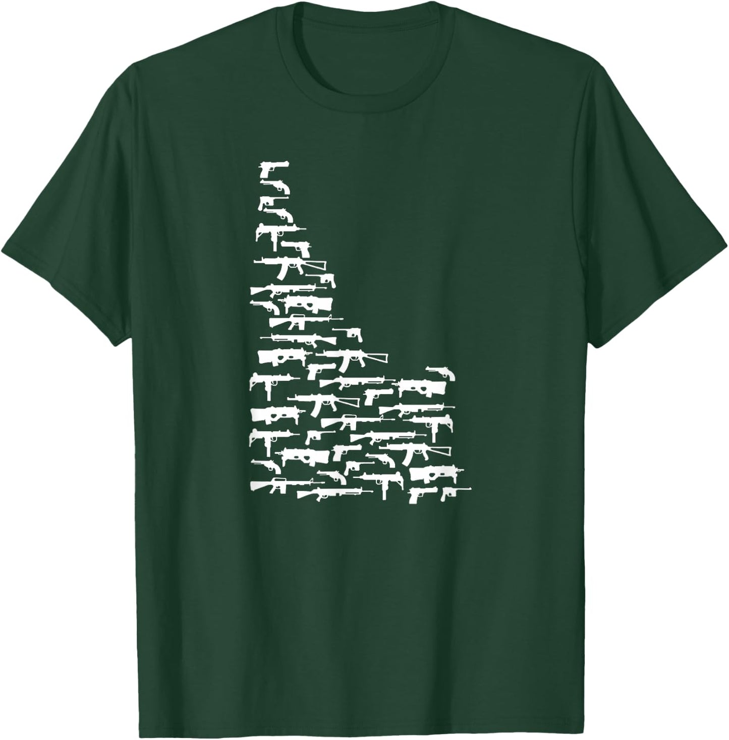 State of Idaho made up of Guns 2nd Amendment T-Shirt - T-Shirt | Forest