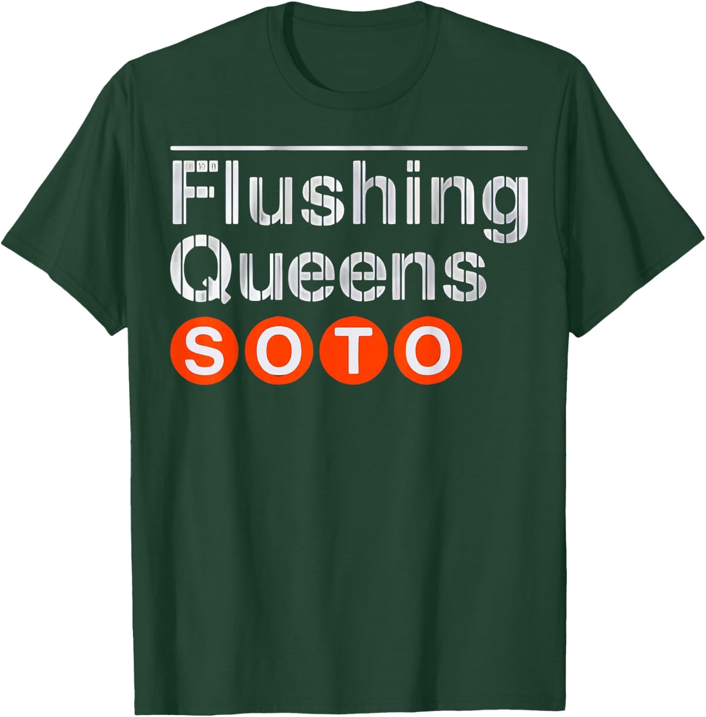 Juan Flushing Queens Soto Subway Platform Sign T-Shirt - T-Shirt | Forest
