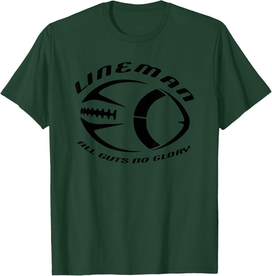 Football Lineman - Offensive or Defensive Line T-Shirt - T-Shirt | Forest