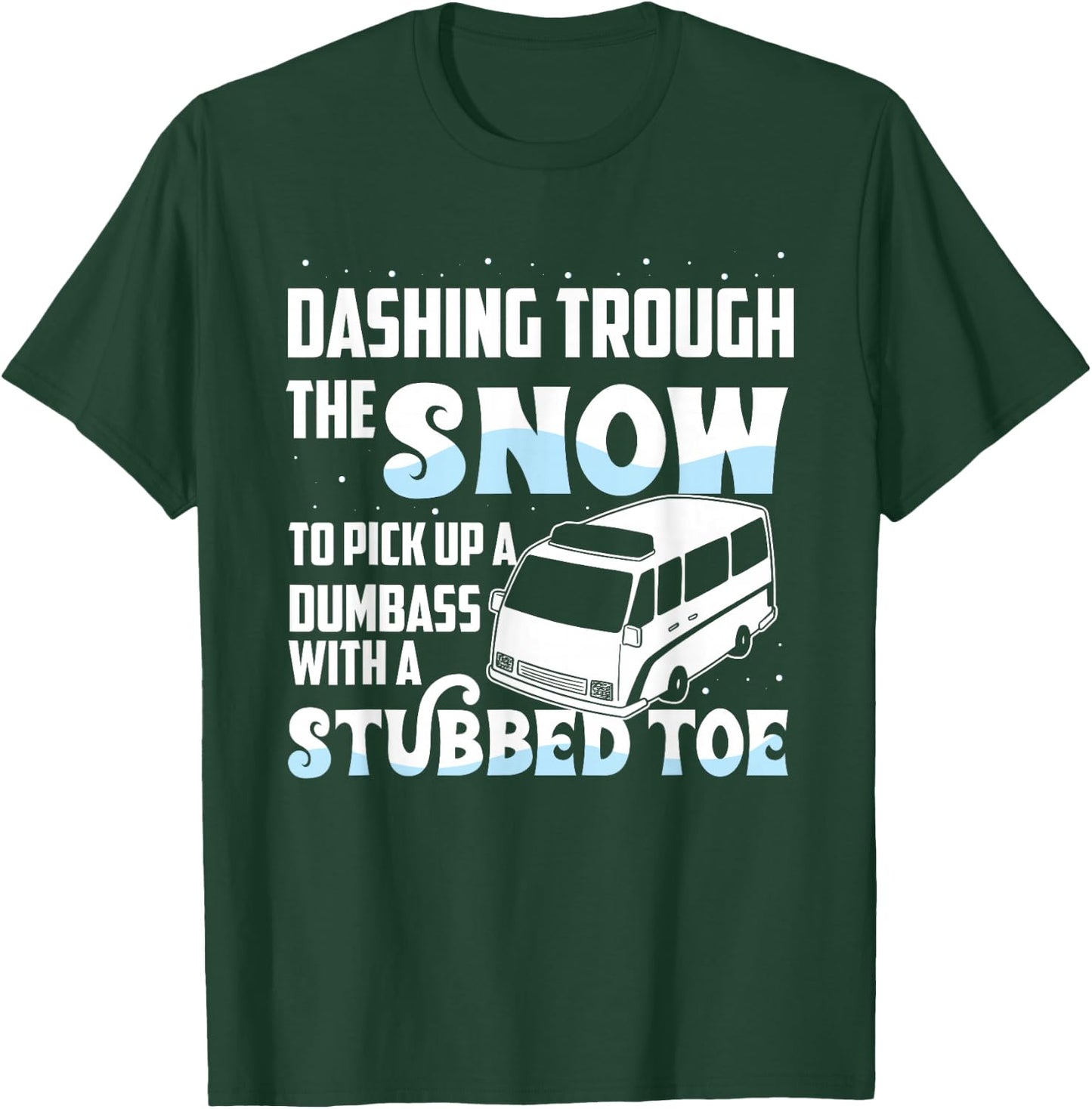 Funny EMT First Responder Paramedic Christmas Winter T-Shirt - T-Shirt | Forest