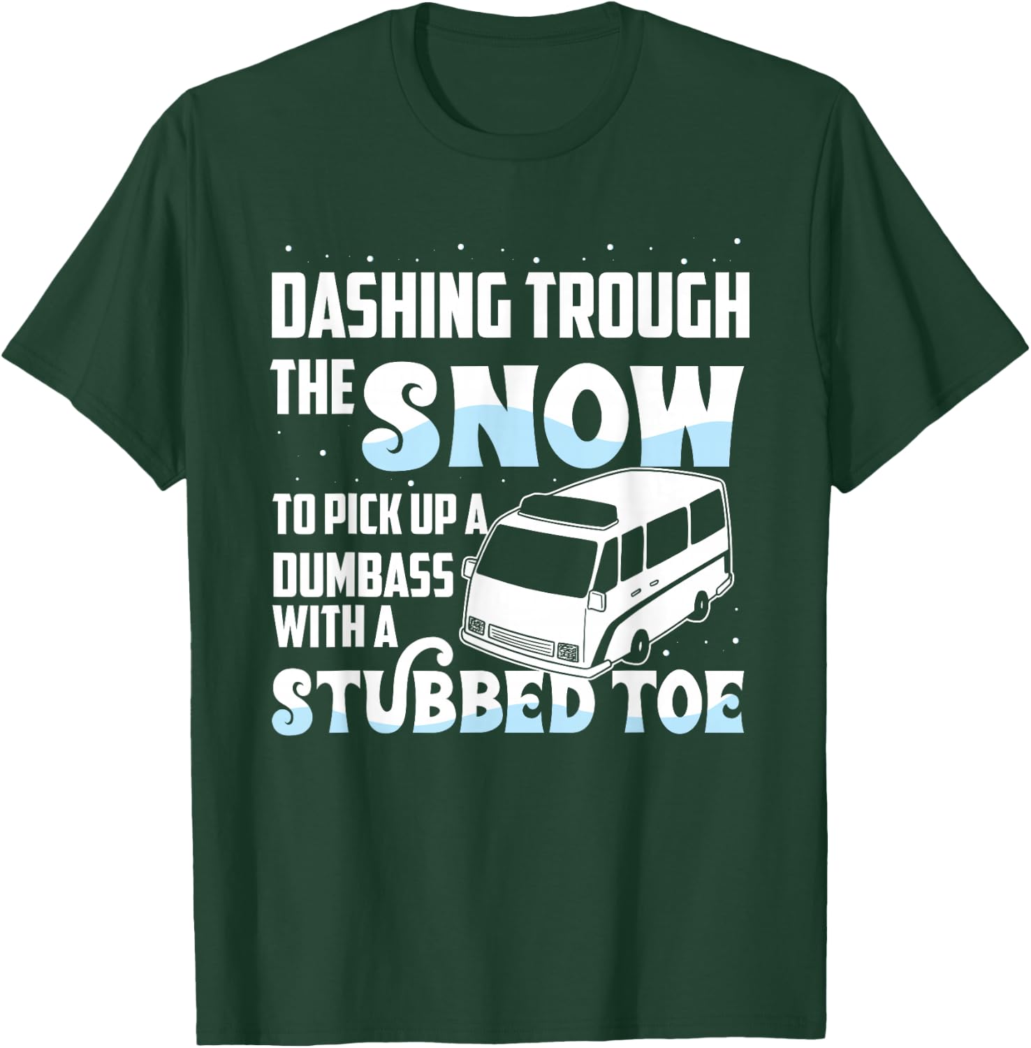 Funny EMT First Responder Paramedic Christmas Winter T-Shirt - T-Shirt | Forest