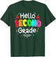 Hello Second Grade Boy Girl Teacher Back to School 2nd Grade T-Shirt - T-Shirt | Forest