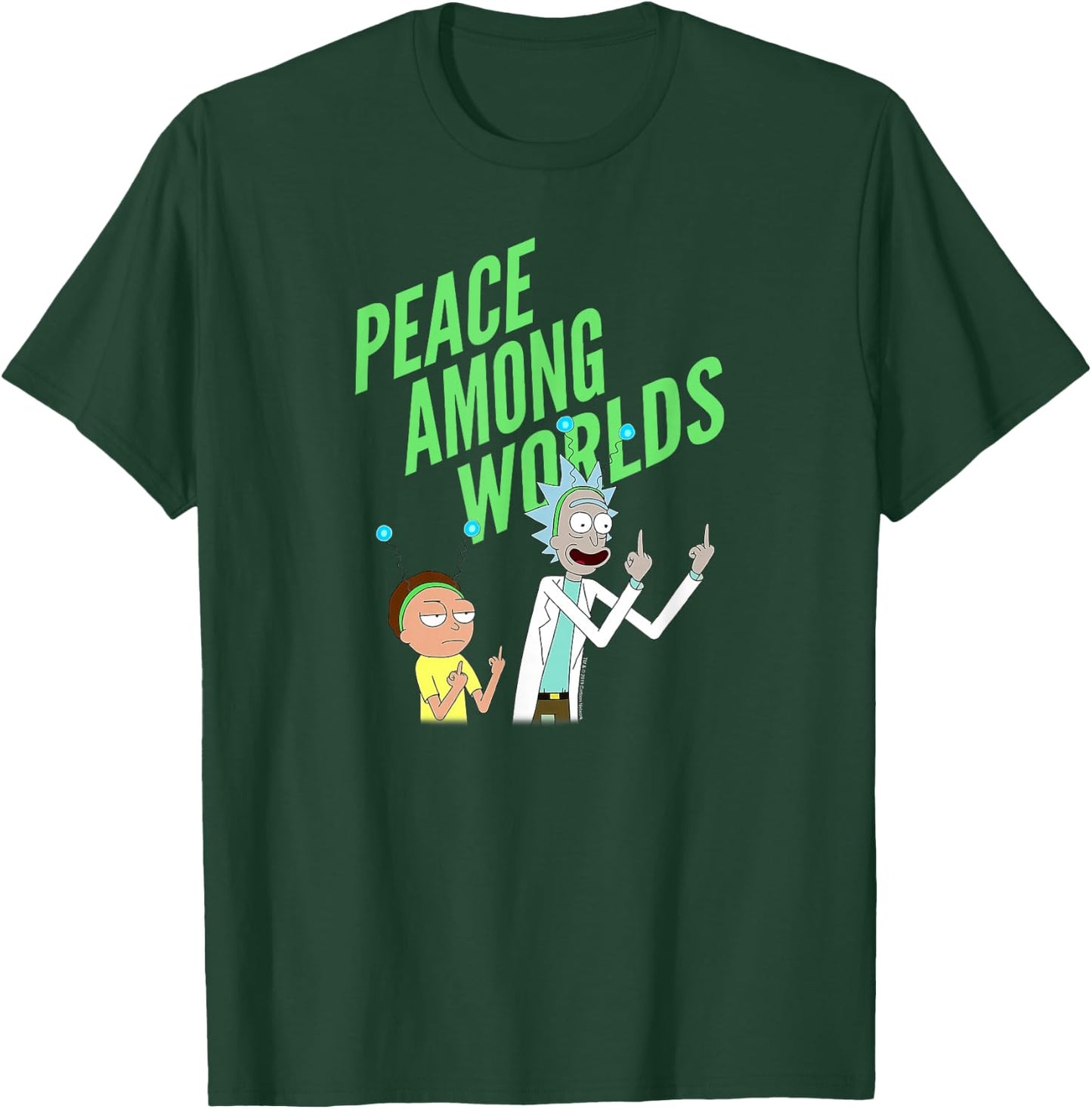 Rick and Morty Peace Among Worlds - Portal T-Shirt - T-Shirt | Forest