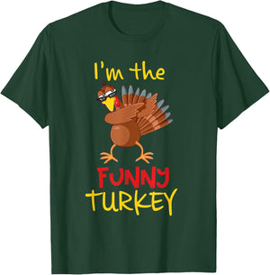 Funny Turkey Matching Family Group Thanksgiving Party T-Shirt - T-Shirt | Forest