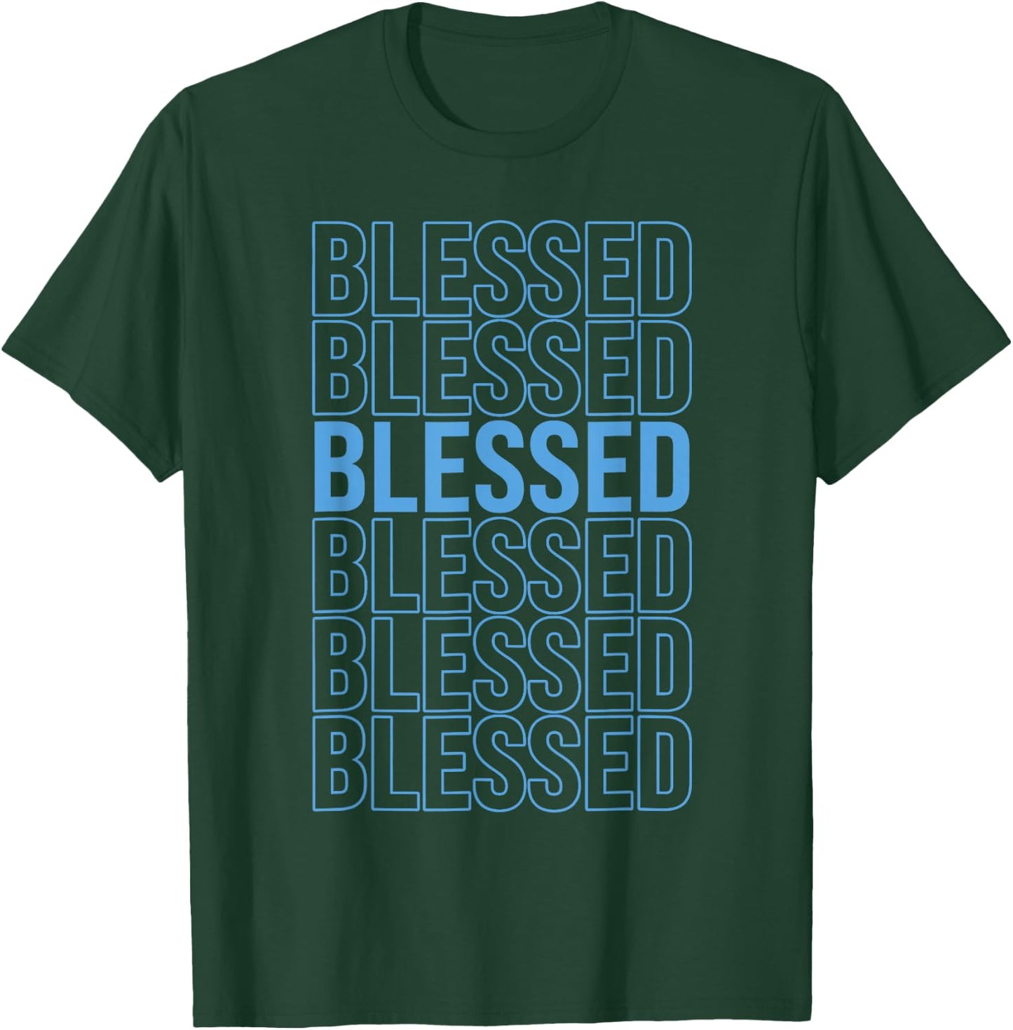 University Blue Black White Match T-Shirt - T-Shirt | Forest