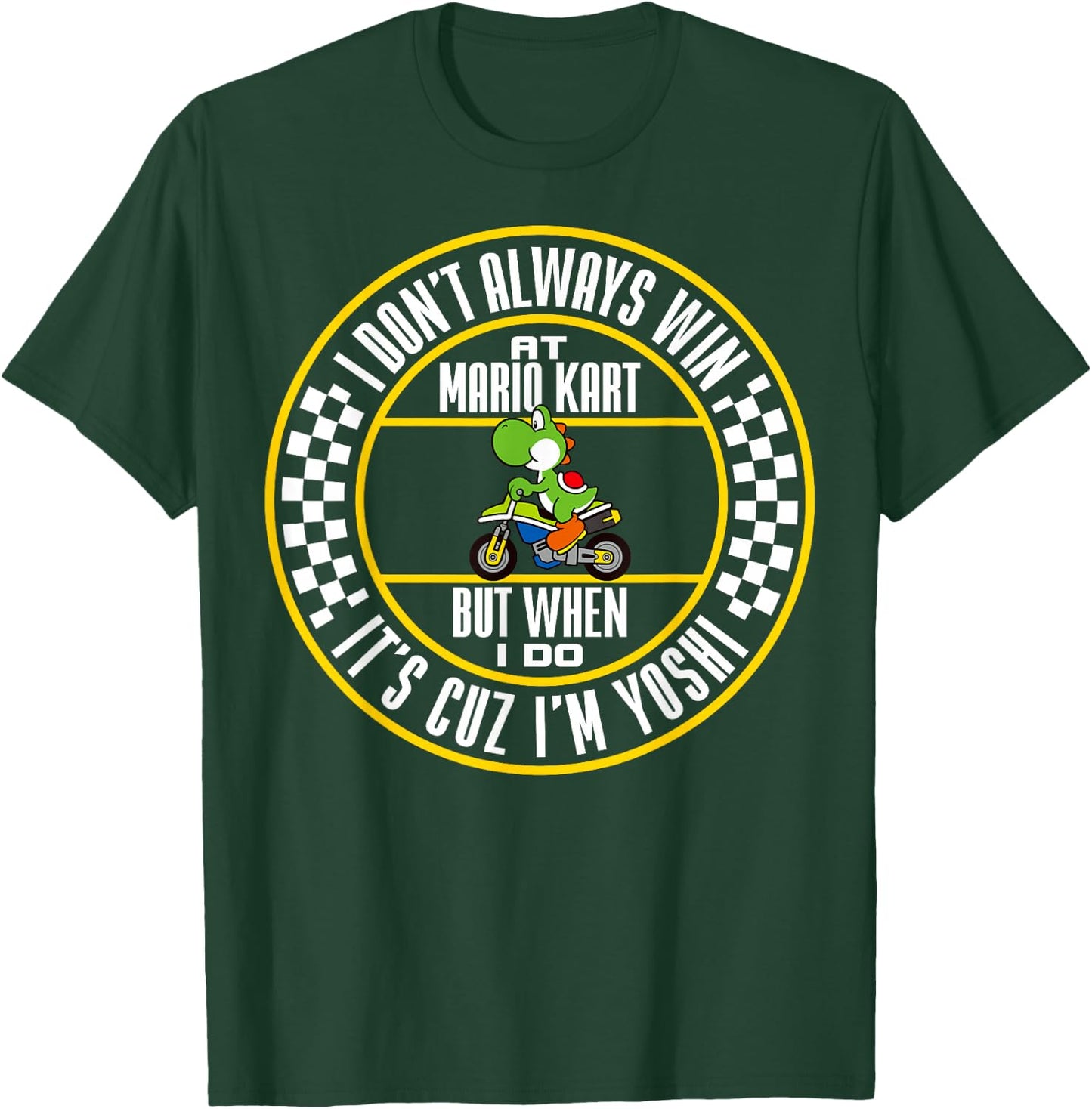 Nintendo Mario Kart Winning As Yoshi Graphic Small T-Shirt - T-Shirt | Forest