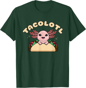 Tacolotl, Axolotl Taco Love, Cute Kawaii Axolotl Taco Lovers T-Shirt - T-Shirt | Forest