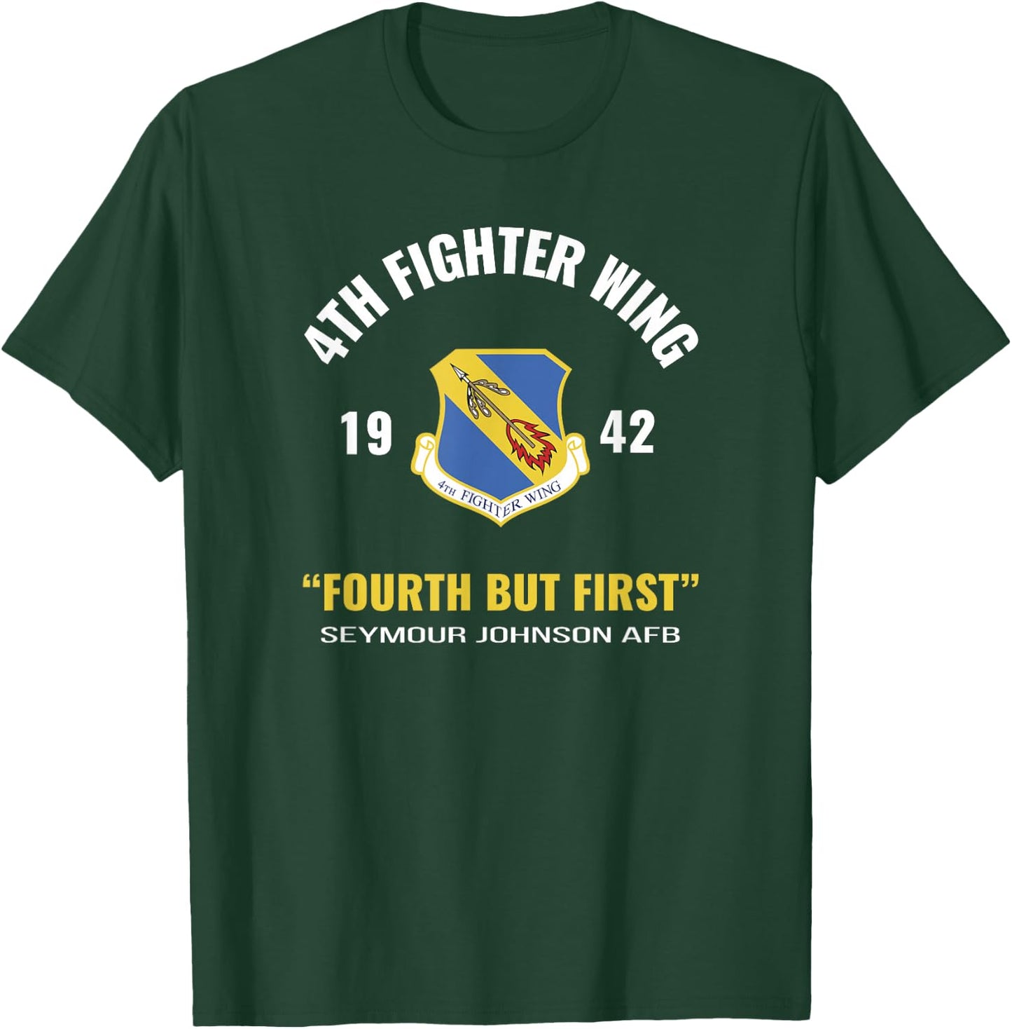 Military 4th Fighter Wing T-Shirt - T-Shirt | Forest