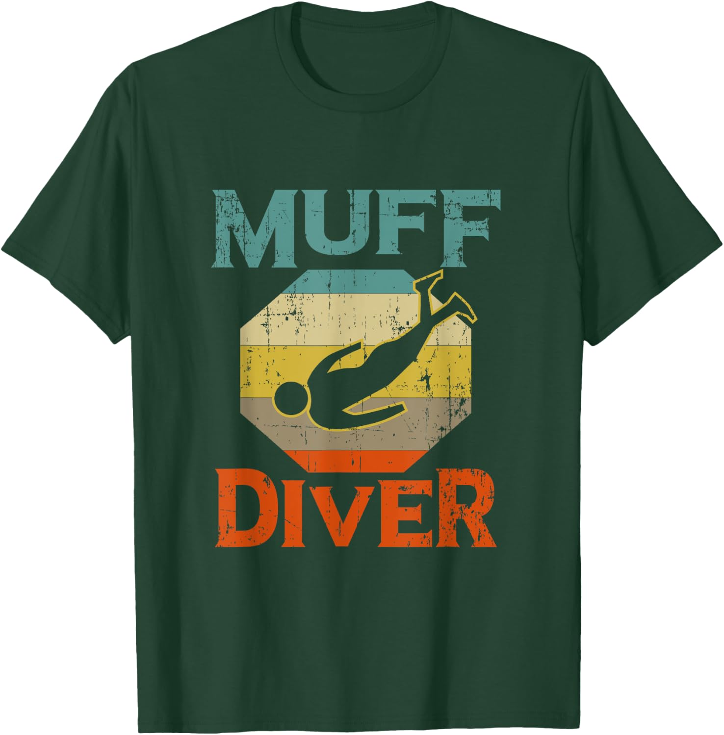 Funny Muff Diver Diving Instructor Gift Scuba Diver T-Shirt - T-Shirt | Forest