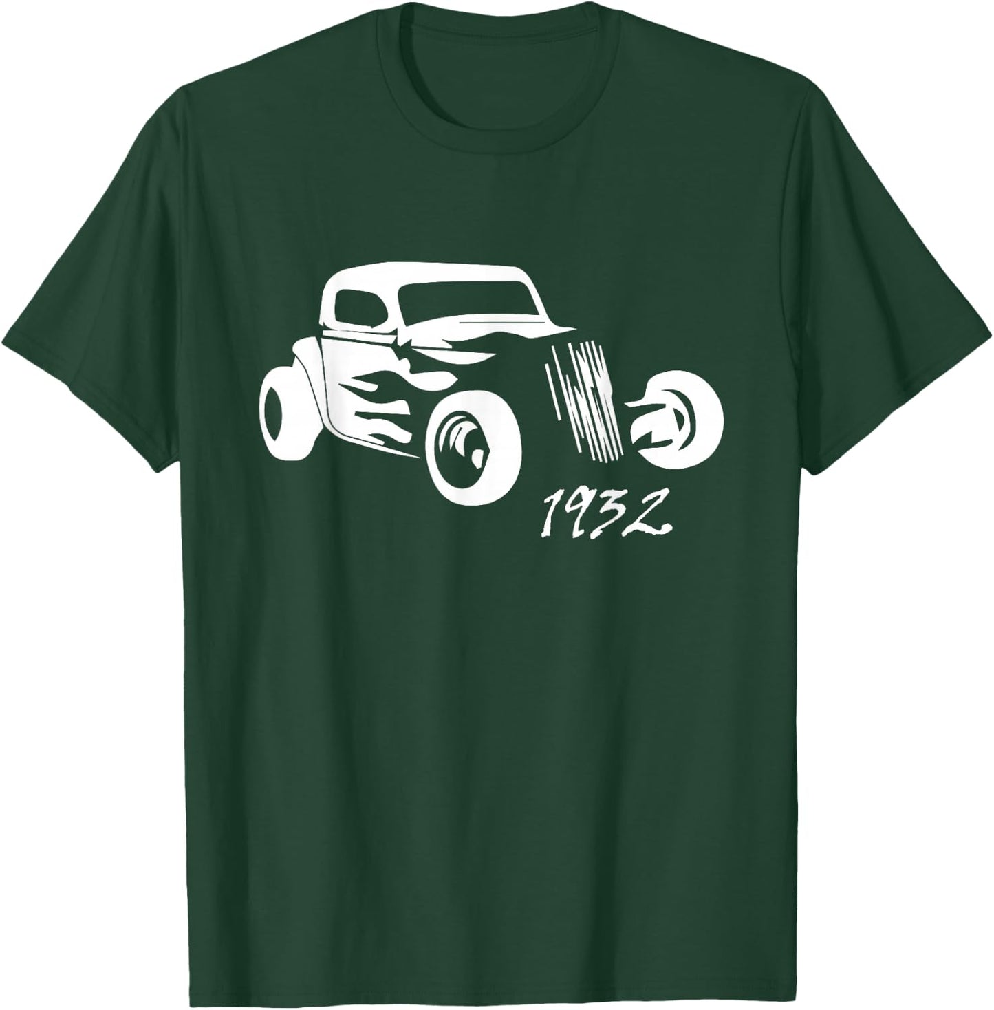 1932 Hot Rod Roadster Silhouette T-Shirt - T-Shirt | Forest