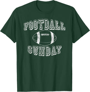 FOOTBALL SUNDAY T Shirt Men Women Kids Vintage Retro T-Shirt - T-Shirt | Forest