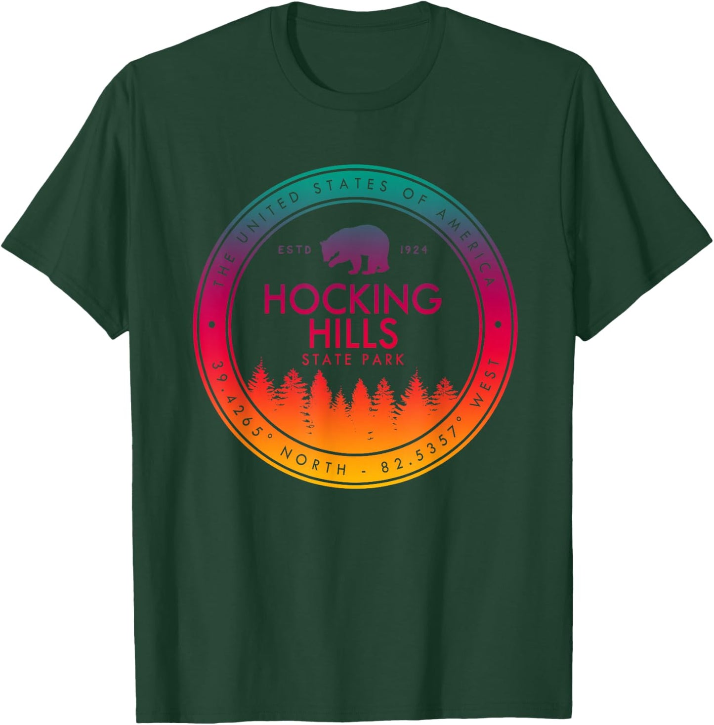 Hocking Hills State Park Ohio Gifts OH T-Shirt - T-Shirt | Forest