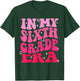 In My Sixth Grade Era Pink Girl Back To School 6th Grade Era T-Shirt - T-Shirt | Forest