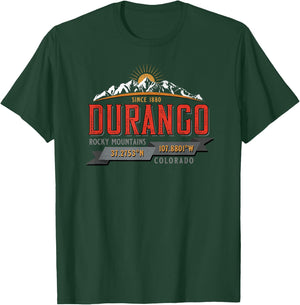 Durango Colorado Sunrise in Rocky Mountains Novelty Souvenir T-Shirt - T-Shirt | Forest