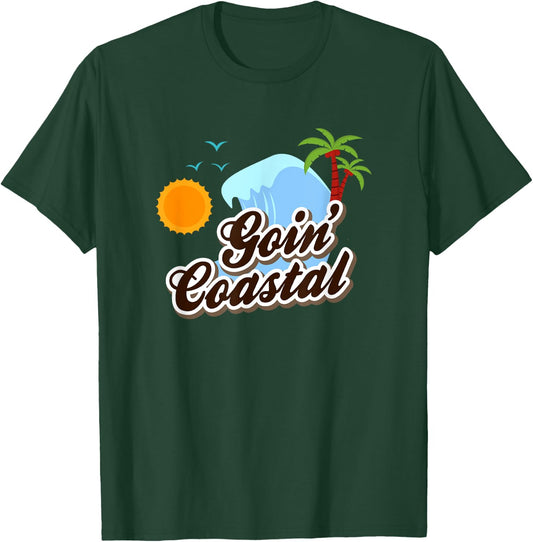 Goin Coastal Coast Beach Summer Hot Men Women Girls Kids T-Shirt - T-Shirt | Forest