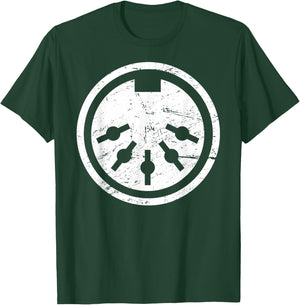 Distressed MIDI Cable Synthesizer T-Shirt - T-Shirt | Forest