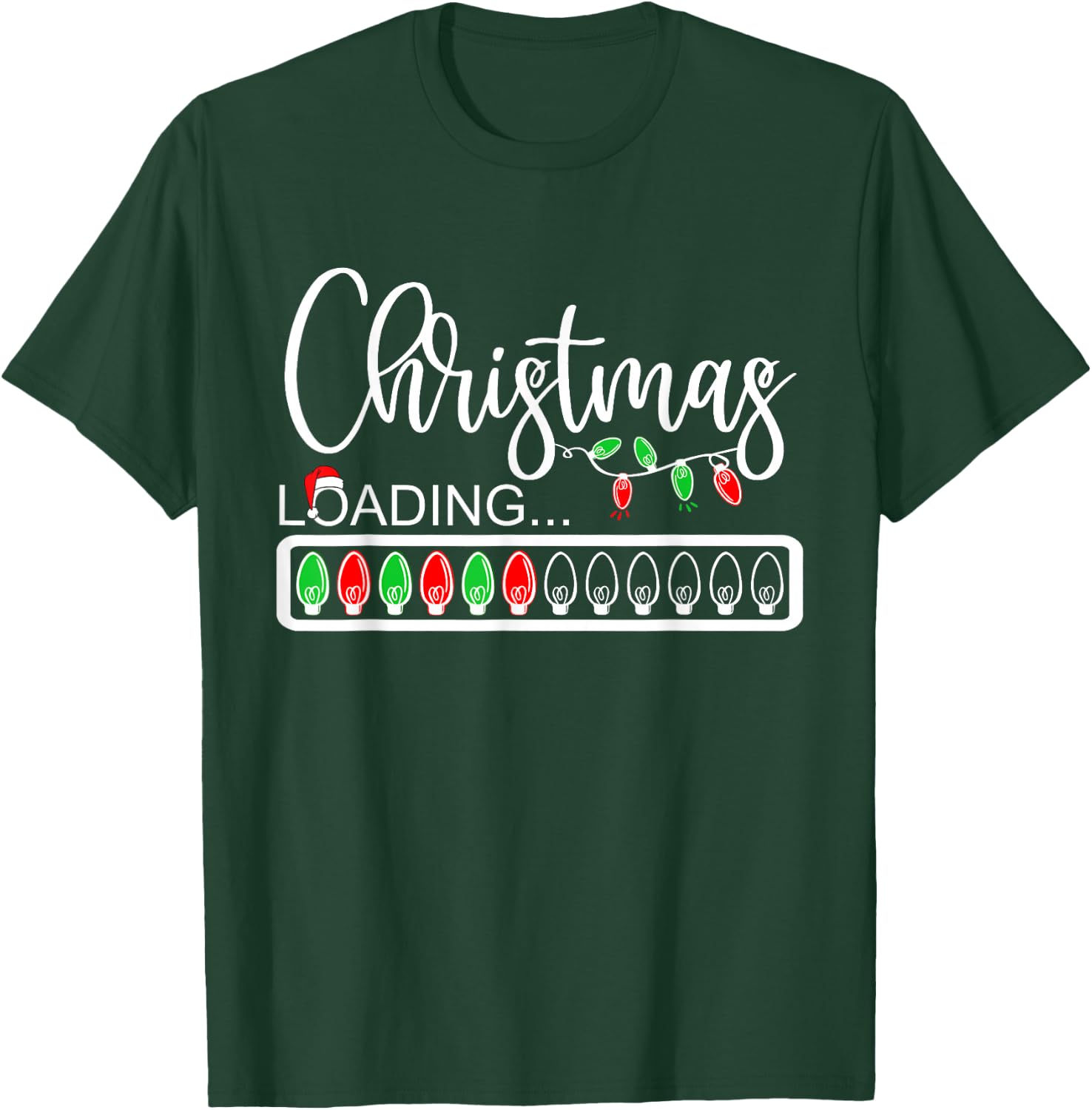 Christmas Break Loading Funny Xmas Holiday Teachers Women T-Shirt - T-Shirt | Forest