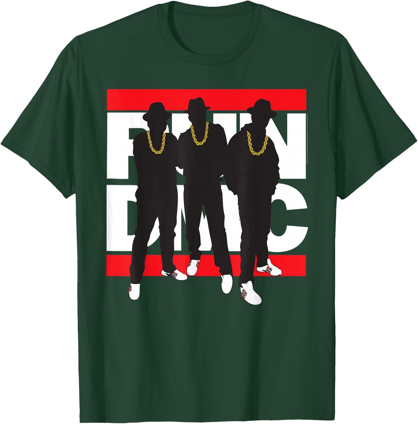 Run DMC Official Silhouette T-Shirt - T-Shirt | Forest