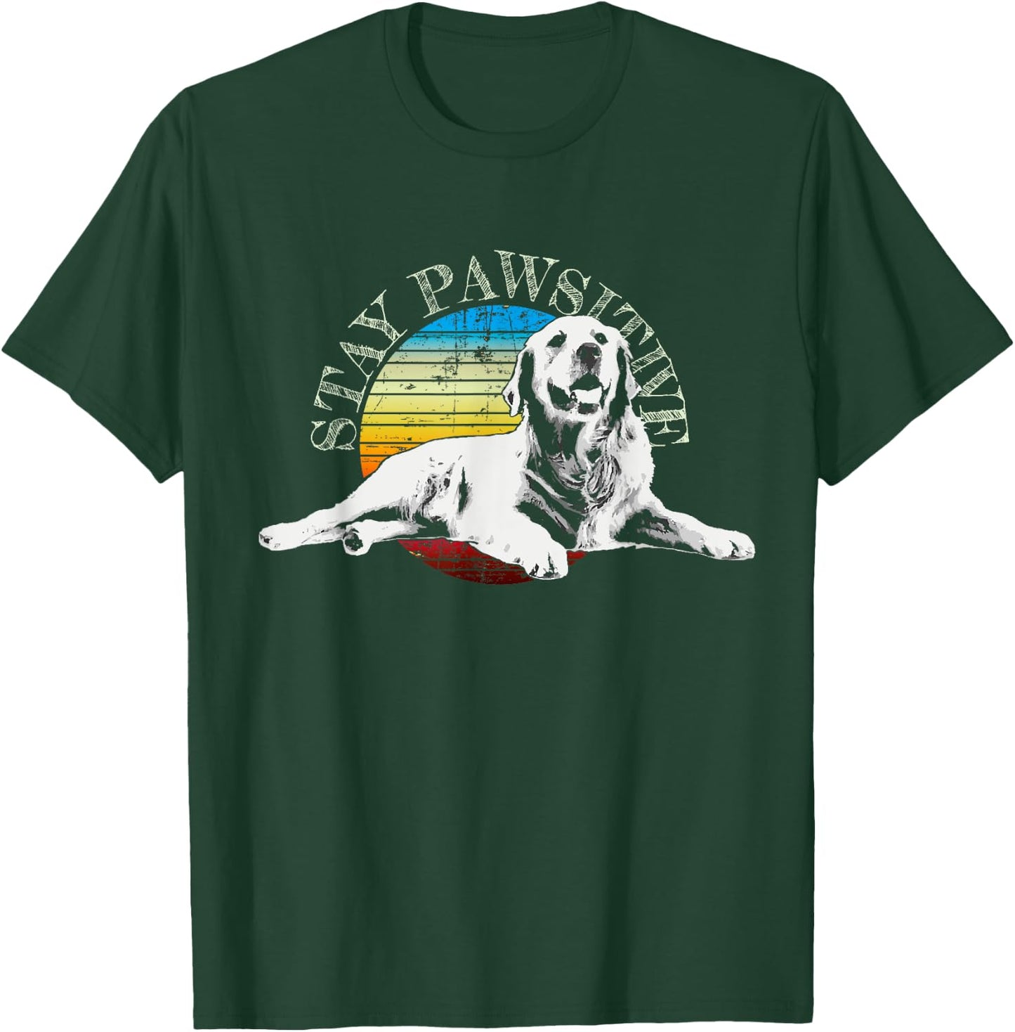Golden Retriever Dog Women Kids T-Shirt - T-Shirt | Forest
