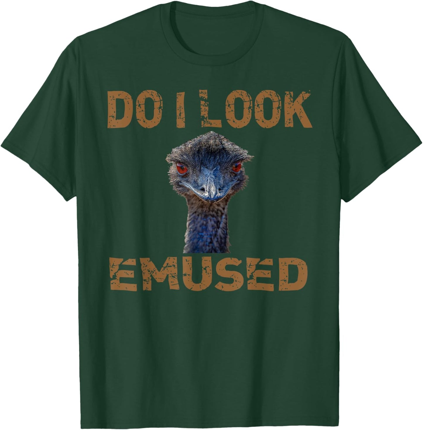 Emu Bird Funny Emu Animal Emused Flightless Bird Pun T-Shirt - T-Shirt | Forest