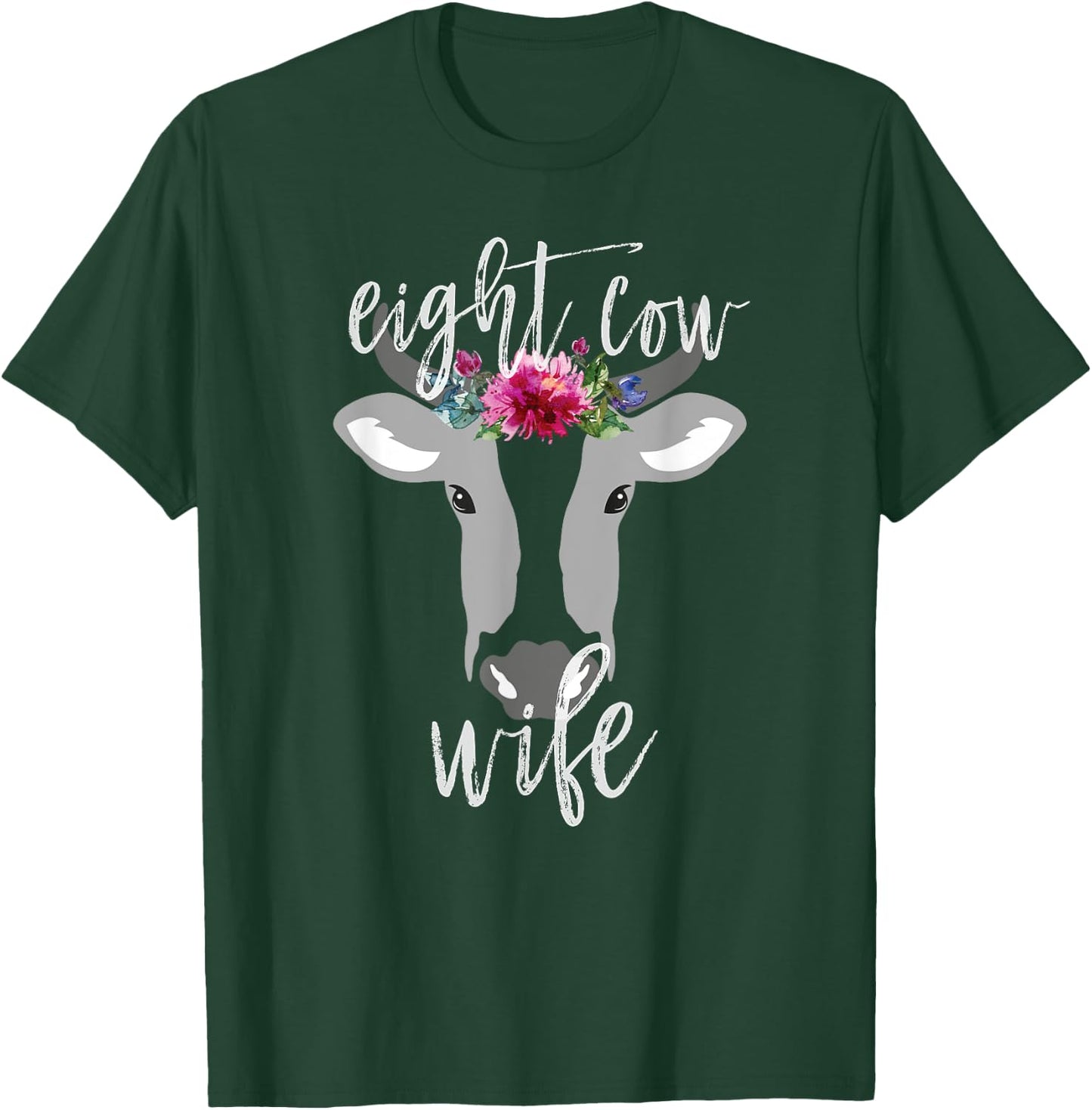Funny LDS Mormon 8 Cow Woman Wife Flowers Johnny Lingo Shirt T-Shirt - T-Shirt | Forest
