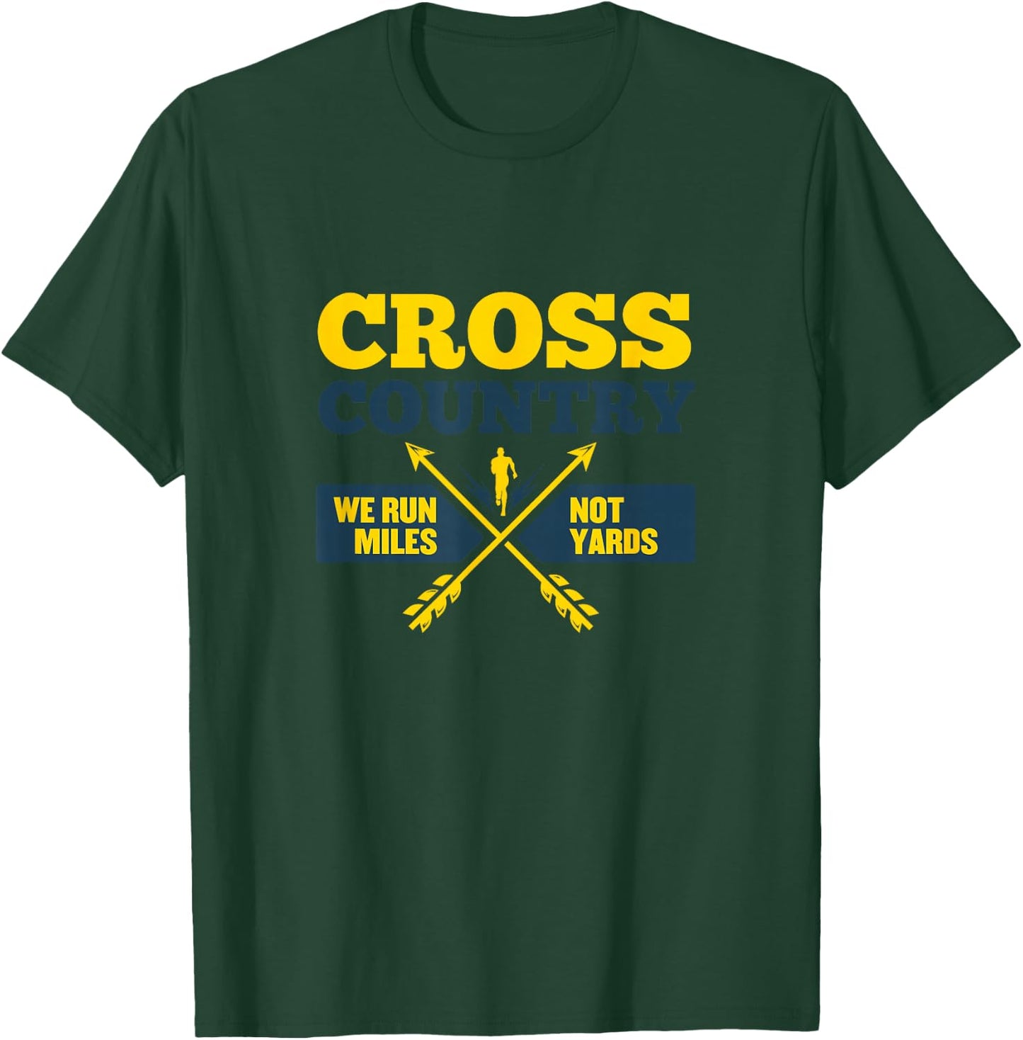 Funny XC Cross Country Coach Gift We Run Miles Men Women T-Shirt - T-Shirt | Forest