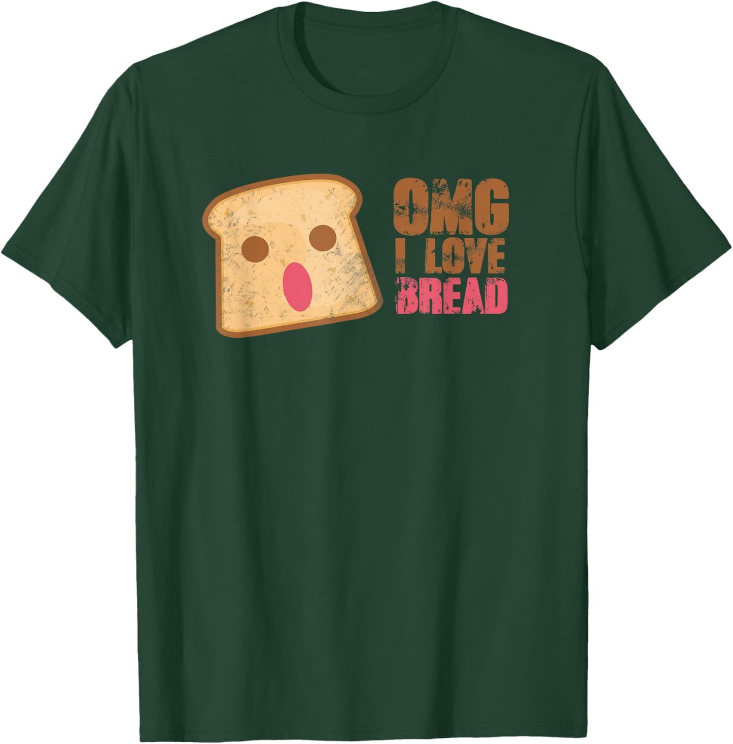 I Love Bread Funny Bread Lover Gift Baker T-Shirt - T-Shirt | Forest