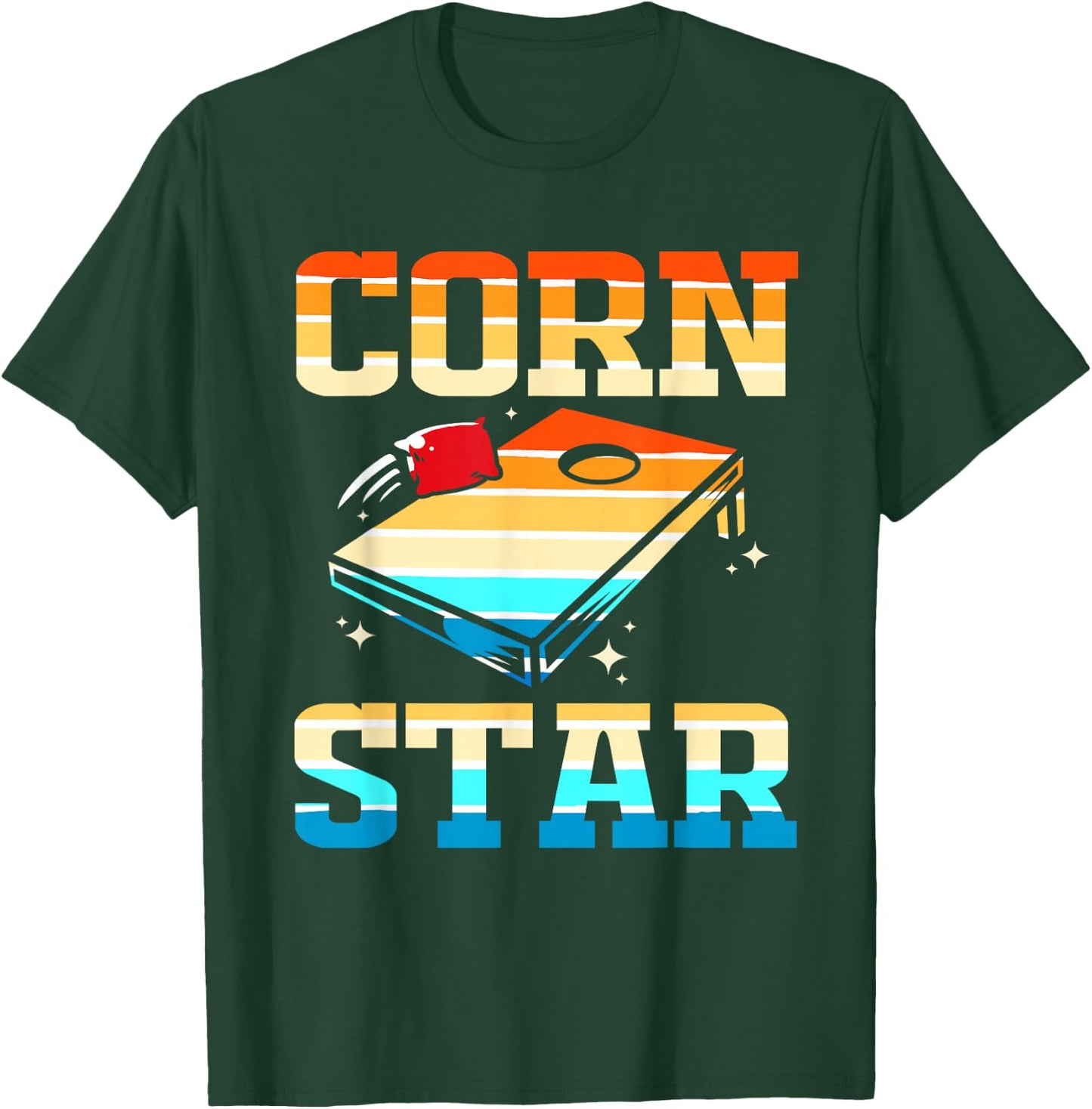 Corn Star Cornhole T-Shirt - T-Shirt | Forest