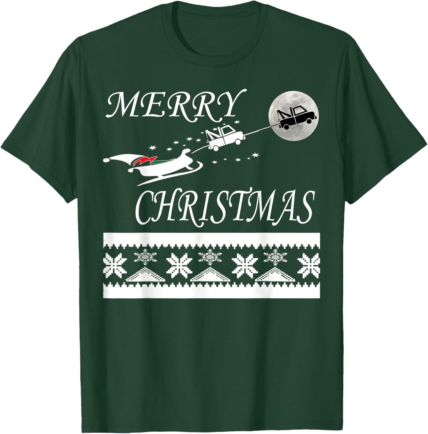 Funny Tow Truck Driver Christmas T Shirt Gift Repo Man T-Shirt - T-Shirt | Forest