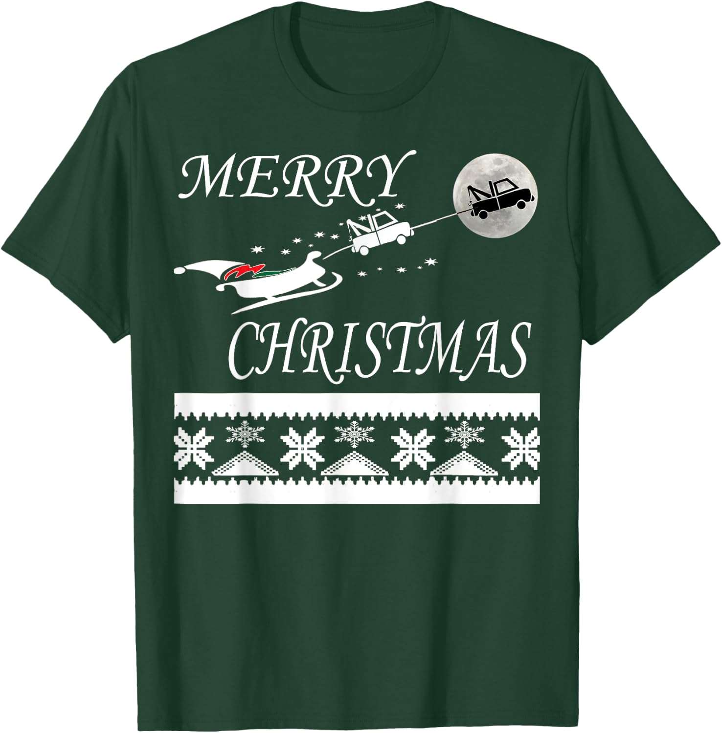 Funny Tow Truck Driver Christmas T Shirt Gift Repo Man T-Shirt - T-Shirt | Forest