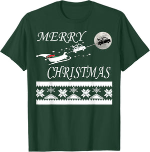 Funny Tow Truck Driver Christmas T Shirt Gift Repo Man T-Shirt - T-Shirt | Forest