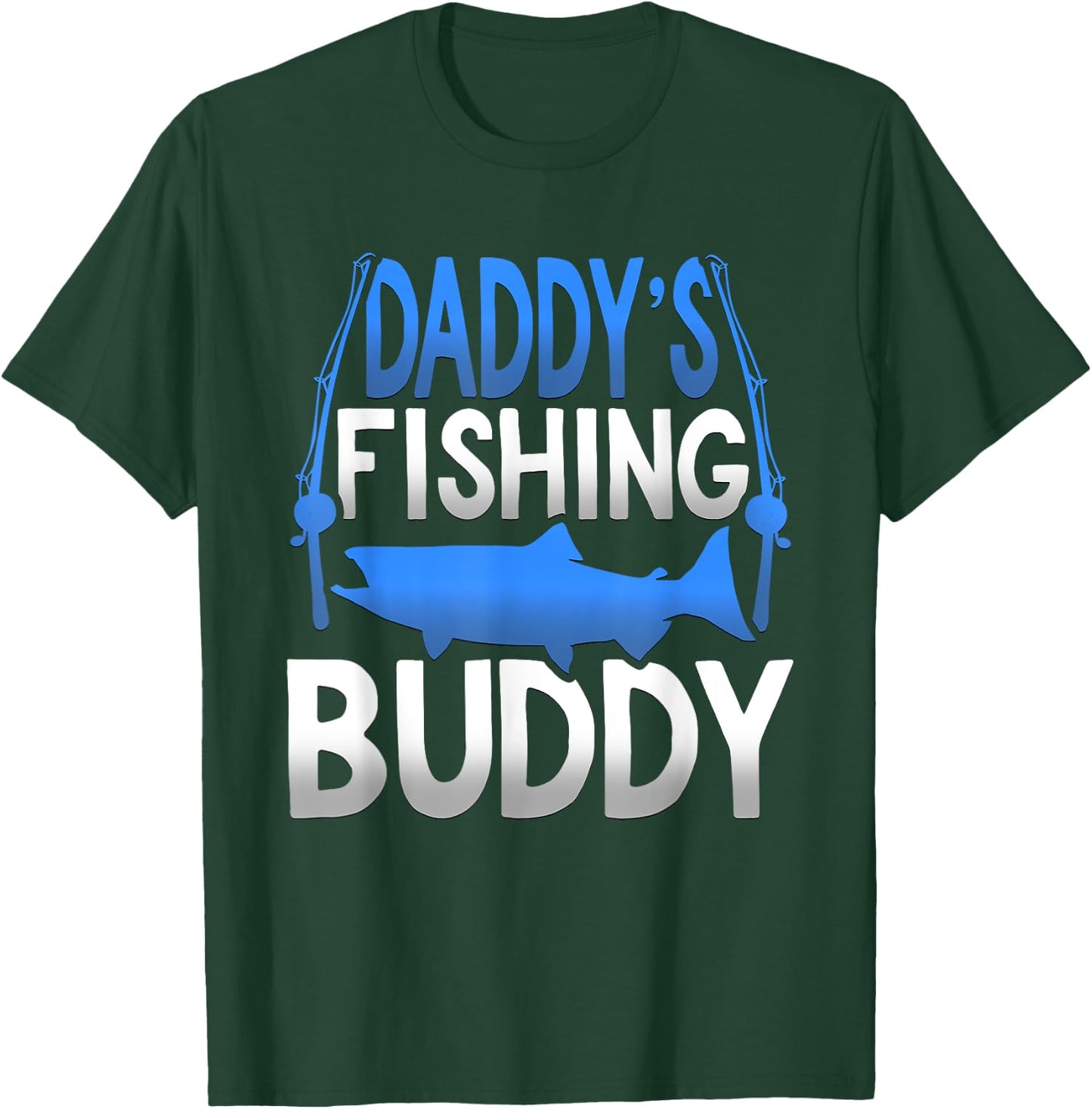 Daddy's Fishing Buddy Novelty Youth T-Shirt - T-Shirt | Forest