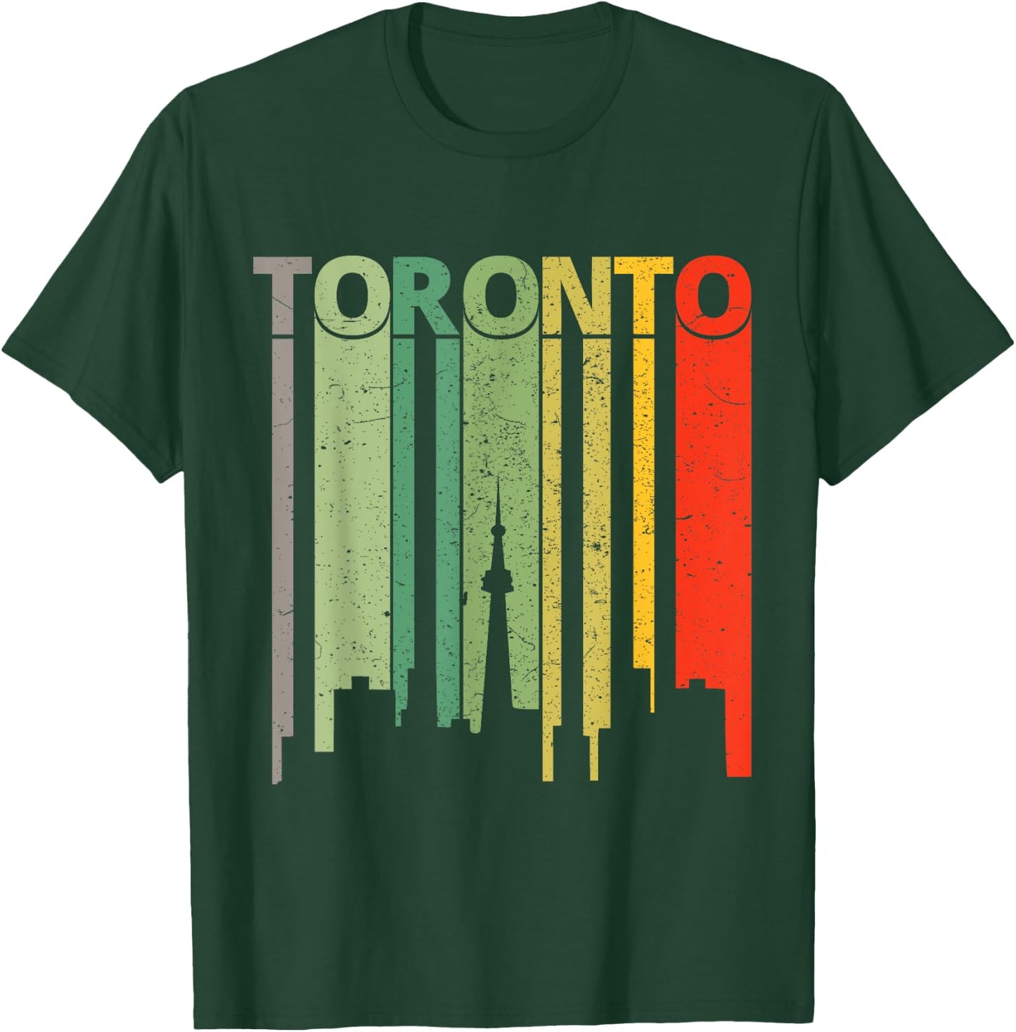 Toronto Skyline Retro Toronto T-Shirt - T-Shirt | Forest