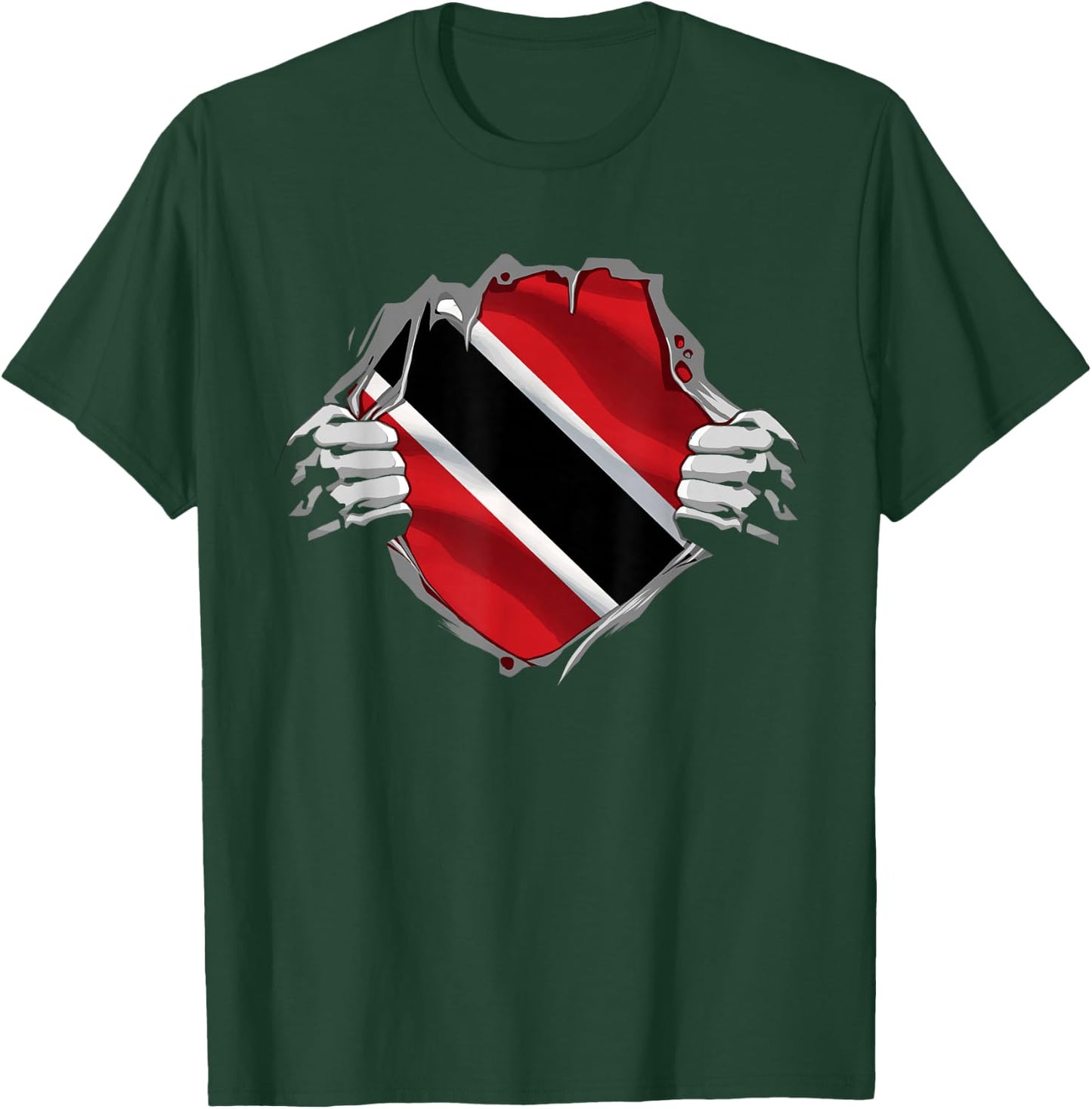 Trinidad and Tobago Clothing Trini Flag Roots Trinidadian T-Shirt - T-Shirt | Forest