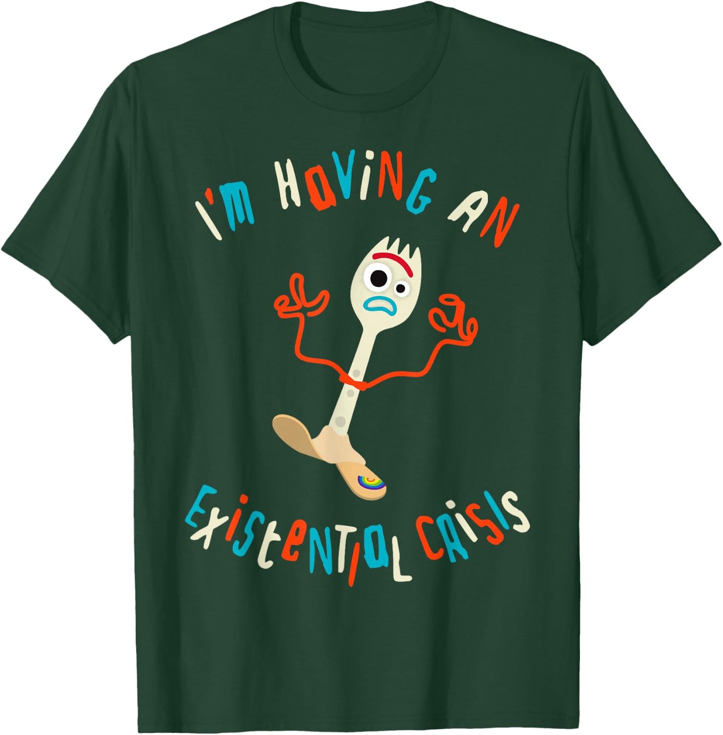 Disney Pixar Toy Story 4 Forky Existential Crisis T-Shirt - T-Shirt | Forest