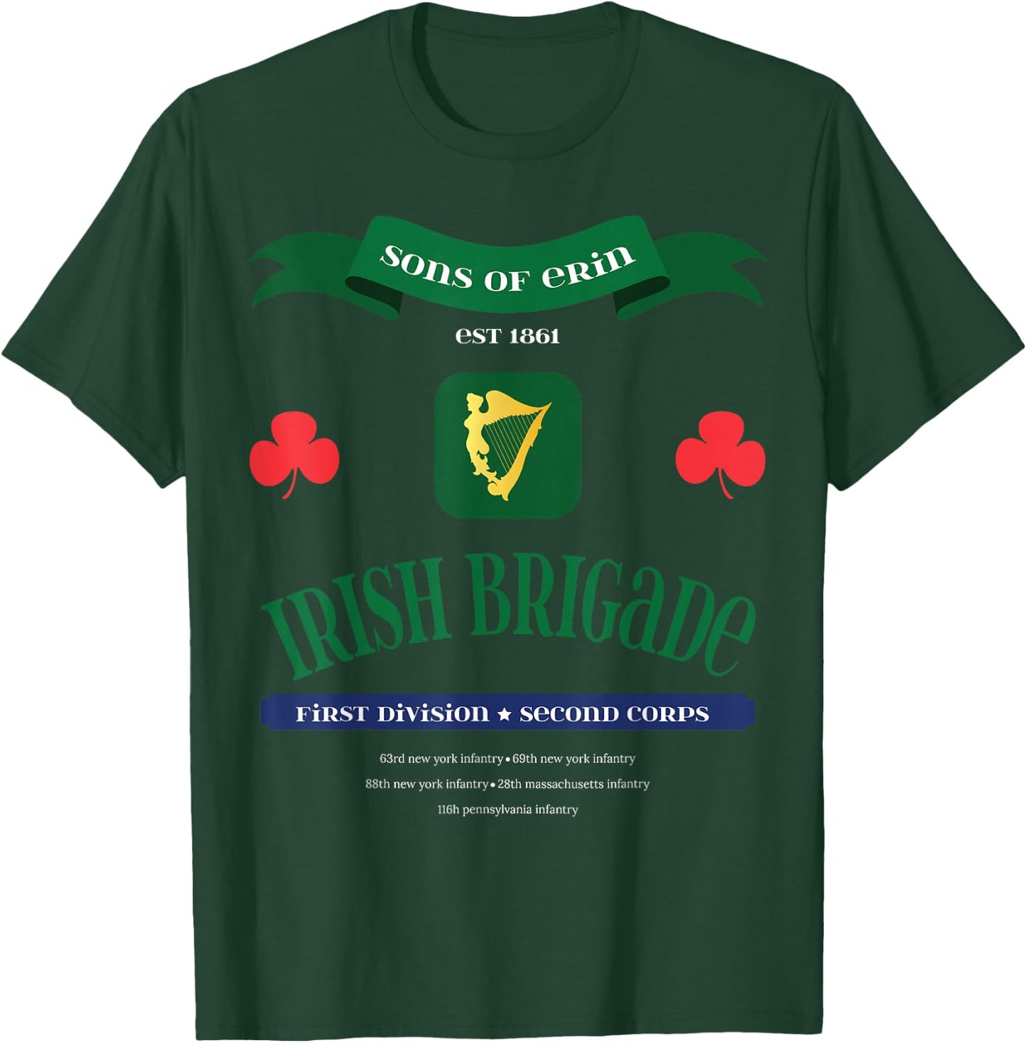 Irish Brigade American Civil War T-Shirt - T-Shirt | Forest