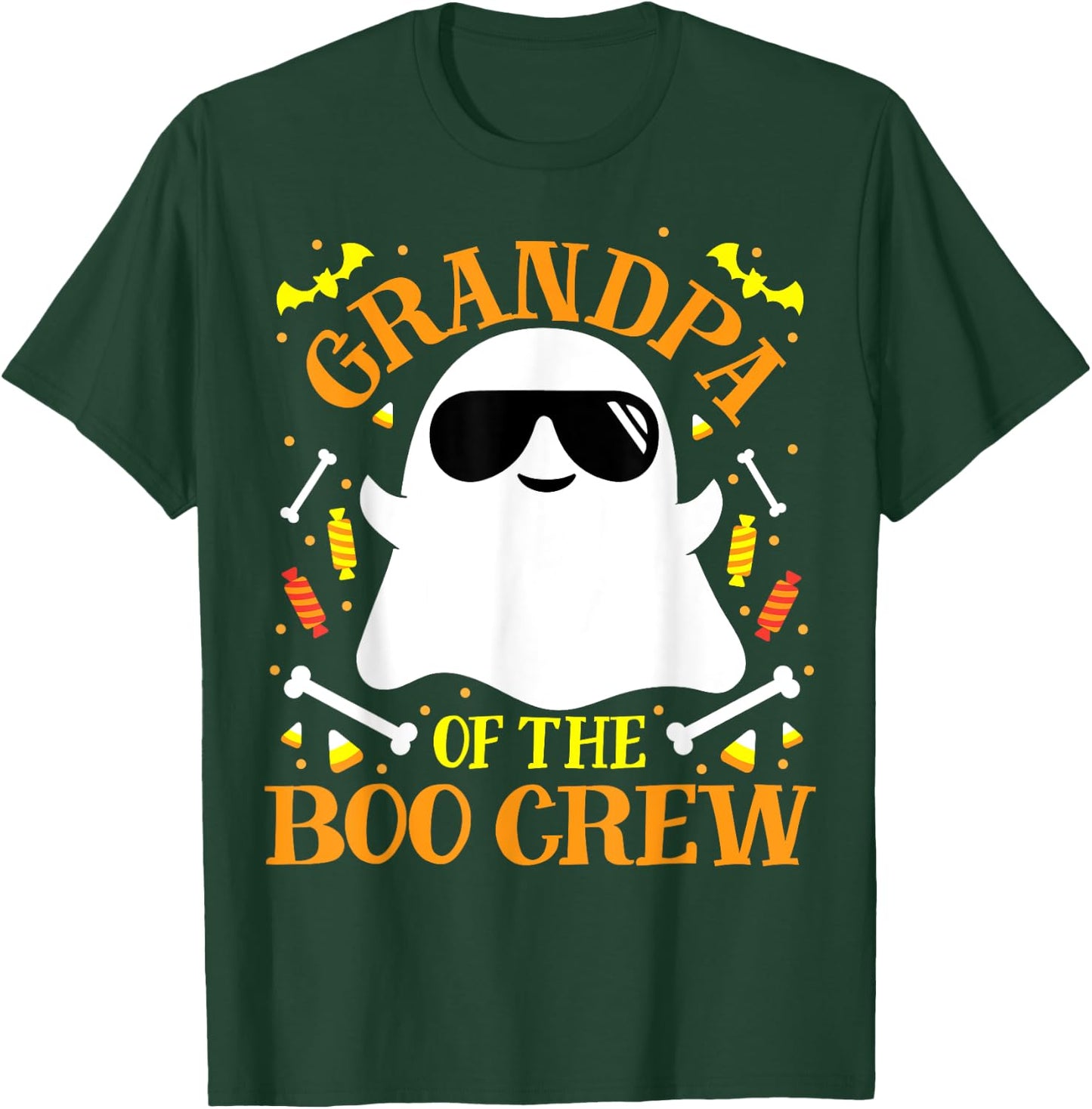 Grandpa Boo Crew Ghost Matching Family Set Dad Halloween T-Shirt - T-Shirt | Forest