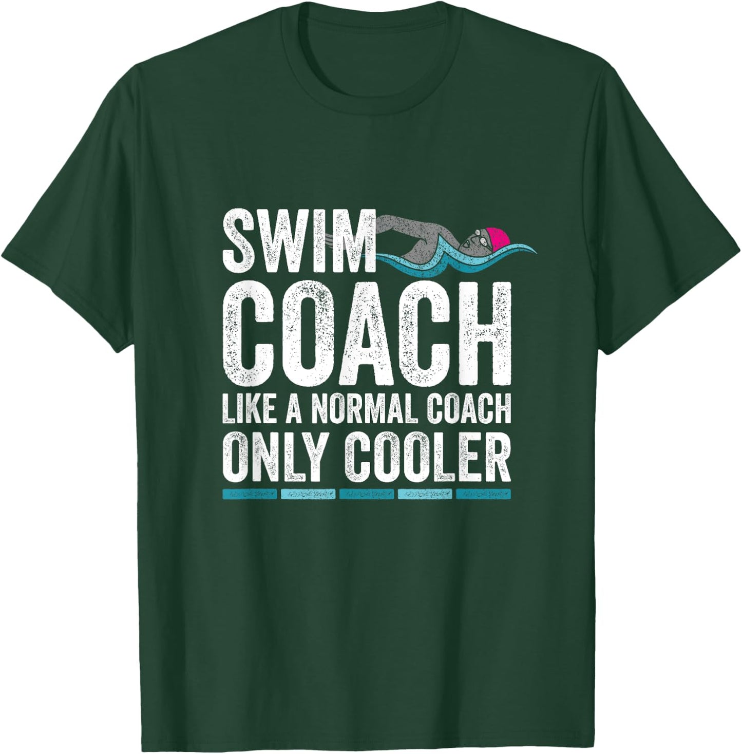 Gifts For Swim Coaches Funny Appreciation Swimming Teacher Women T-Shirt - T-Shirt | Forest