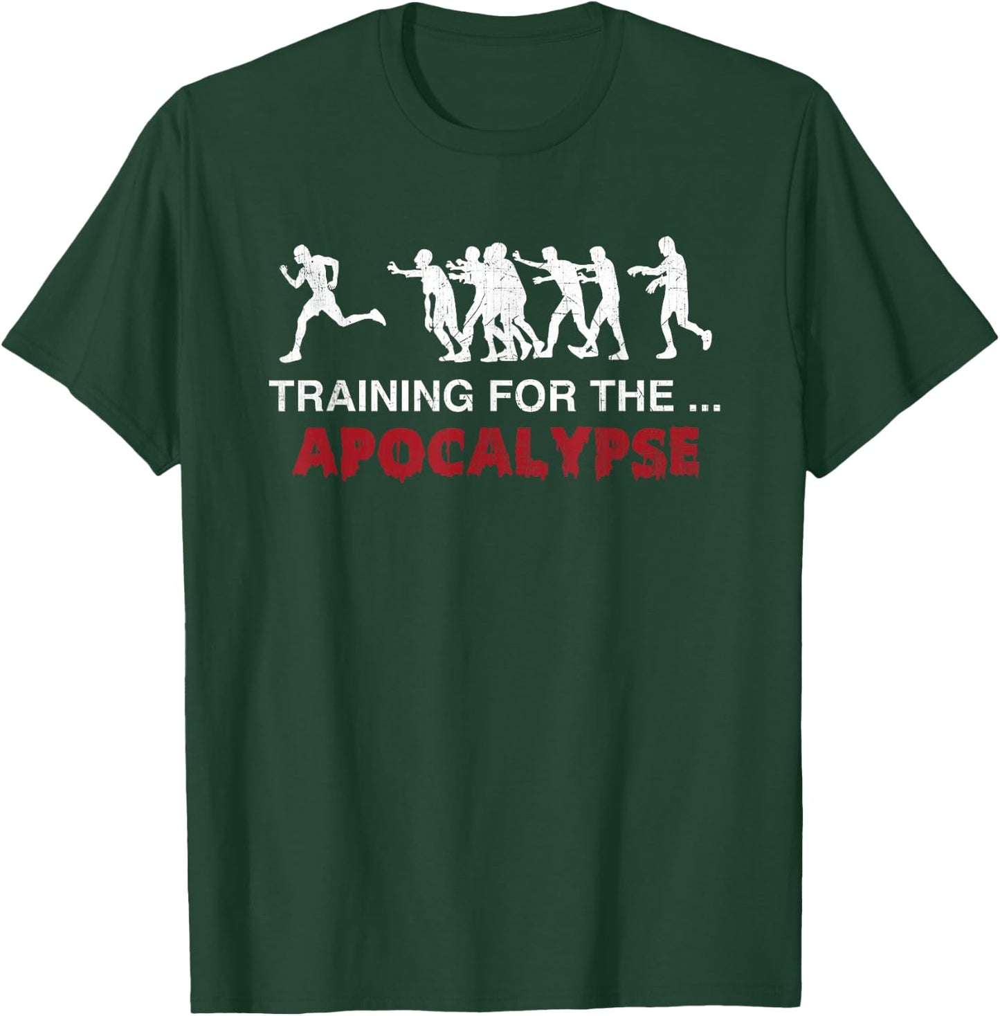 Runners Zombie Marathon Halloween -Adults Black Short Sleeve Zombie-Themed Running Small T-Shirt - T-Shirt | Forest