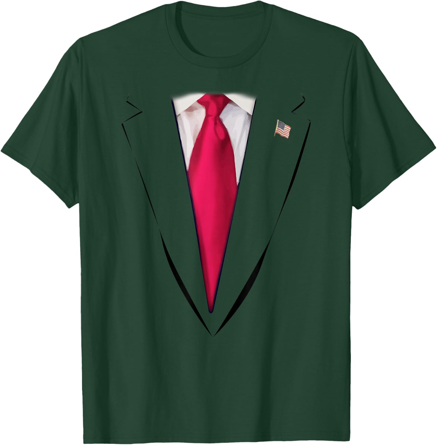 USA President Trump Suit Easy Halloween Costume T-Shirt - T-Shirt | Forest