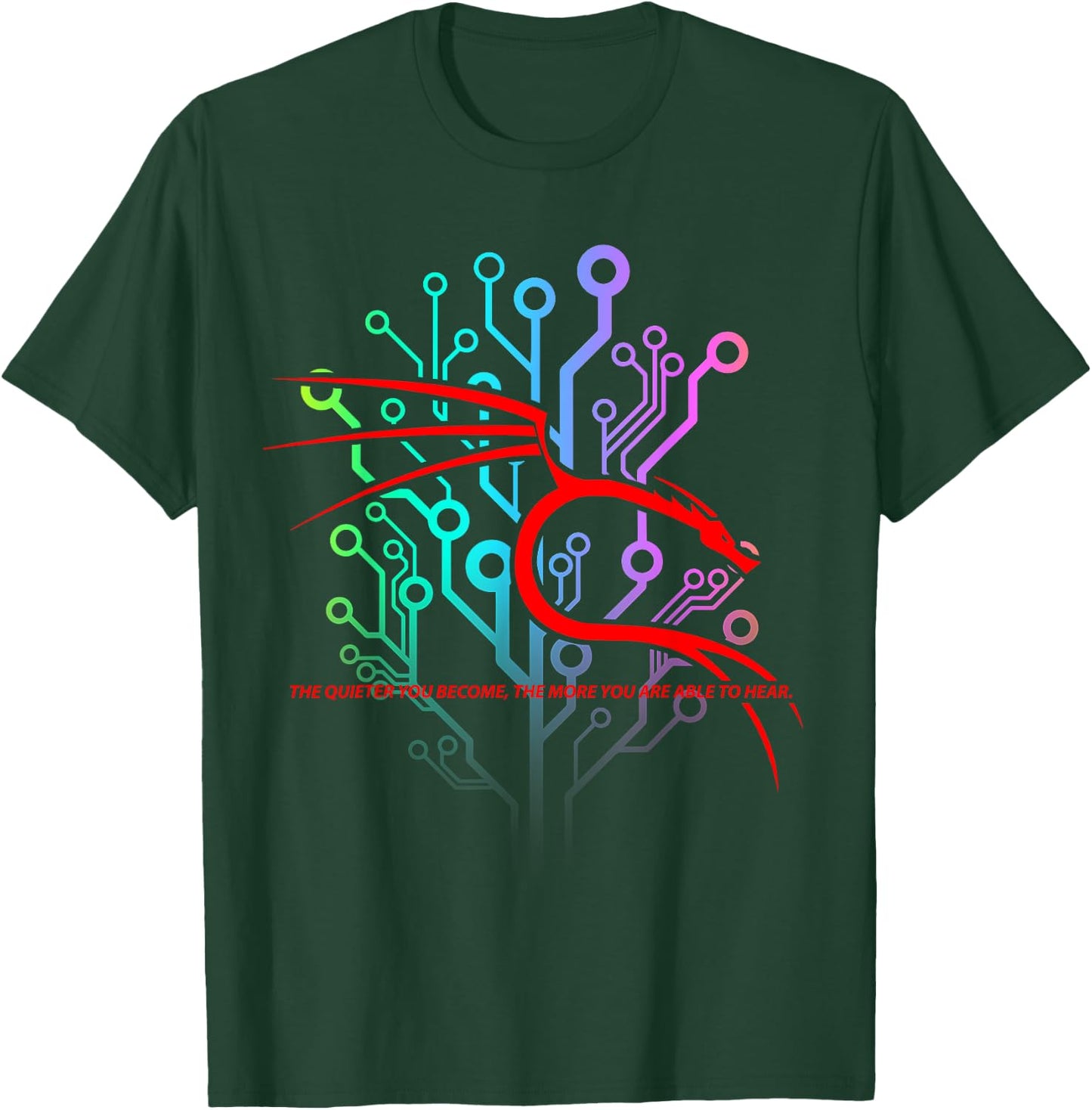 Backtrack Kali Linux design with Dragon and Tagline T-Shirt - T-Shirt | Forest