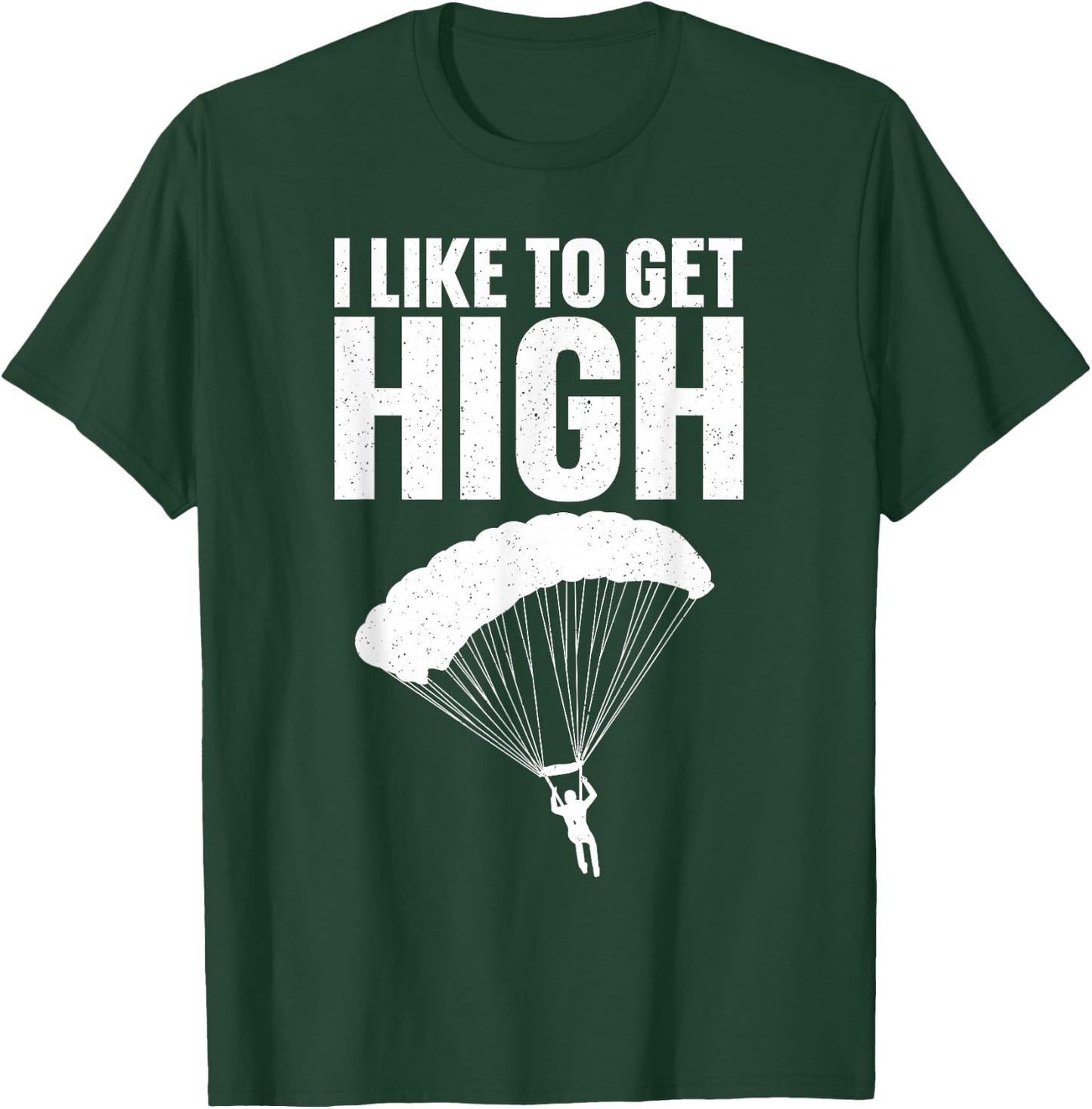 Funny Skydiving Art Women Sky Diving Lover Skydiver T-Shirt - T-Shirt | Forest