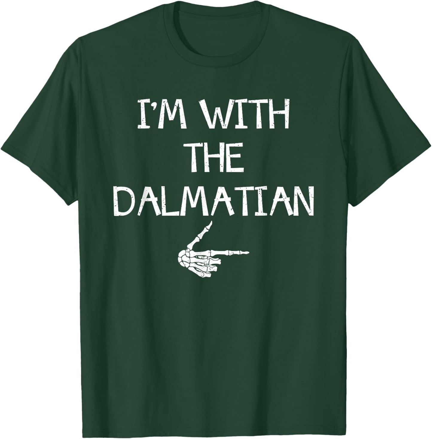 I'm With The Dalmatian Halloween Costume Couples Matching T-Shirt - T-Shirt | Forest